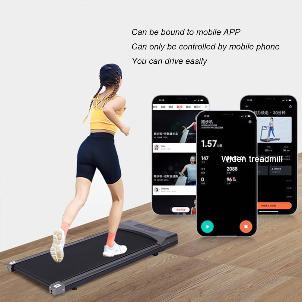 Llchaensc Under Desk Treadmill,Walking Pad, under Desk Treadmill for Home Office, 2 in 1 Portable Walking Treadmill, Walking Jogging Machine in LED Display - Medaid International