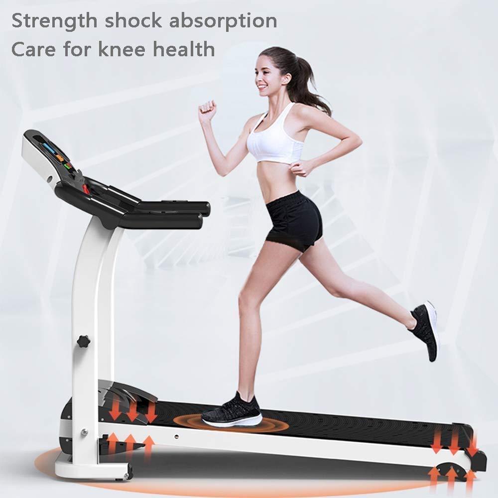 Under Desk Folding Treadmill Electric Motorized Portable Pad Treadmills Walking Jogging Running Exercise Fitness Machine for Home Gym Office - Medaid International