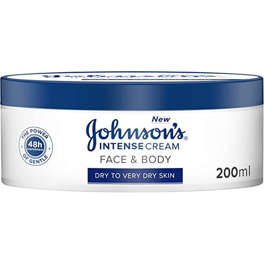 Johnson's Intense Face & Body Cream Intense Nourishment 200ml - Medaid International