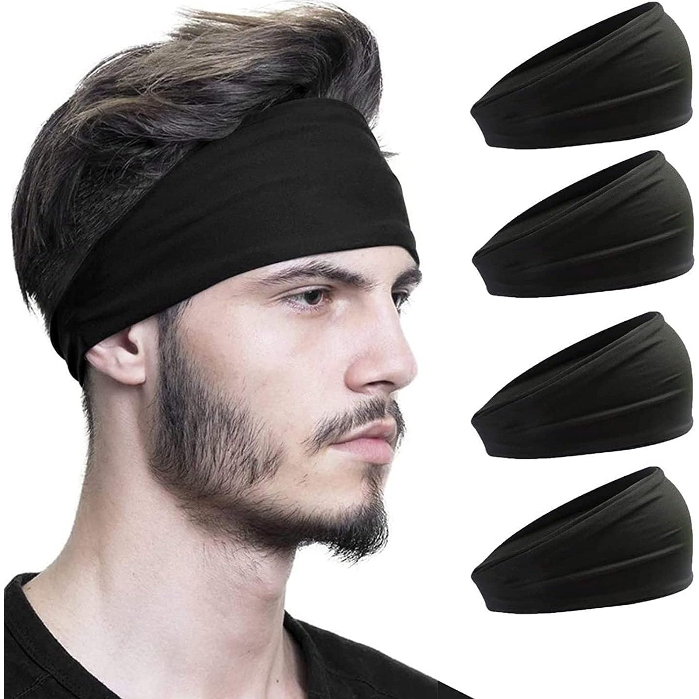 Aamze Pcs Headbands for Men Women,Sport Workout Sweat Bands