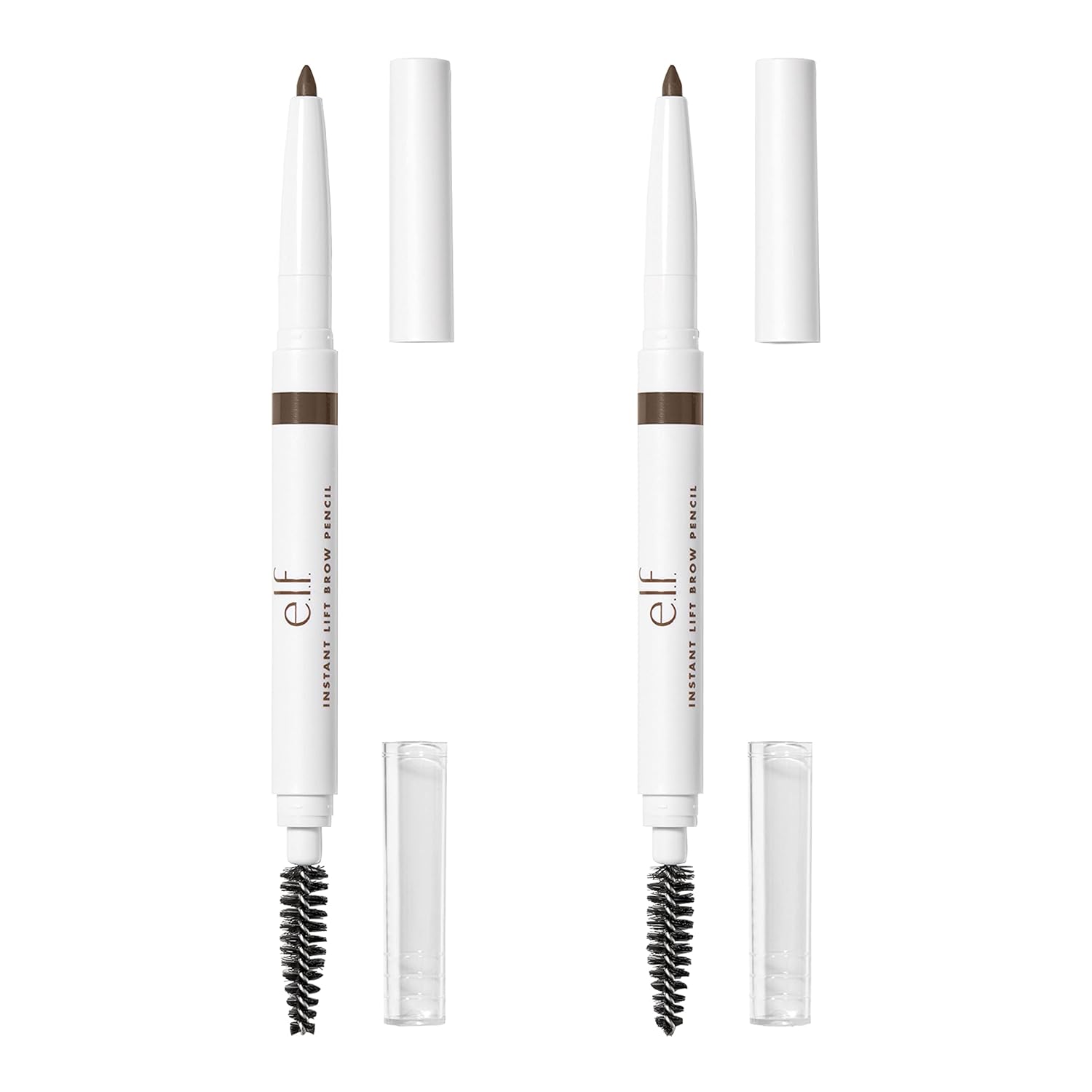 e.l.f., Instant Lift Brow Pencil, Dual-Sided, Precise, Fine Tip, Shapes, Defines, Fills Brows, Contours, Combs, Tames, Neutral Brown, 0.006 Oz - Medaid International