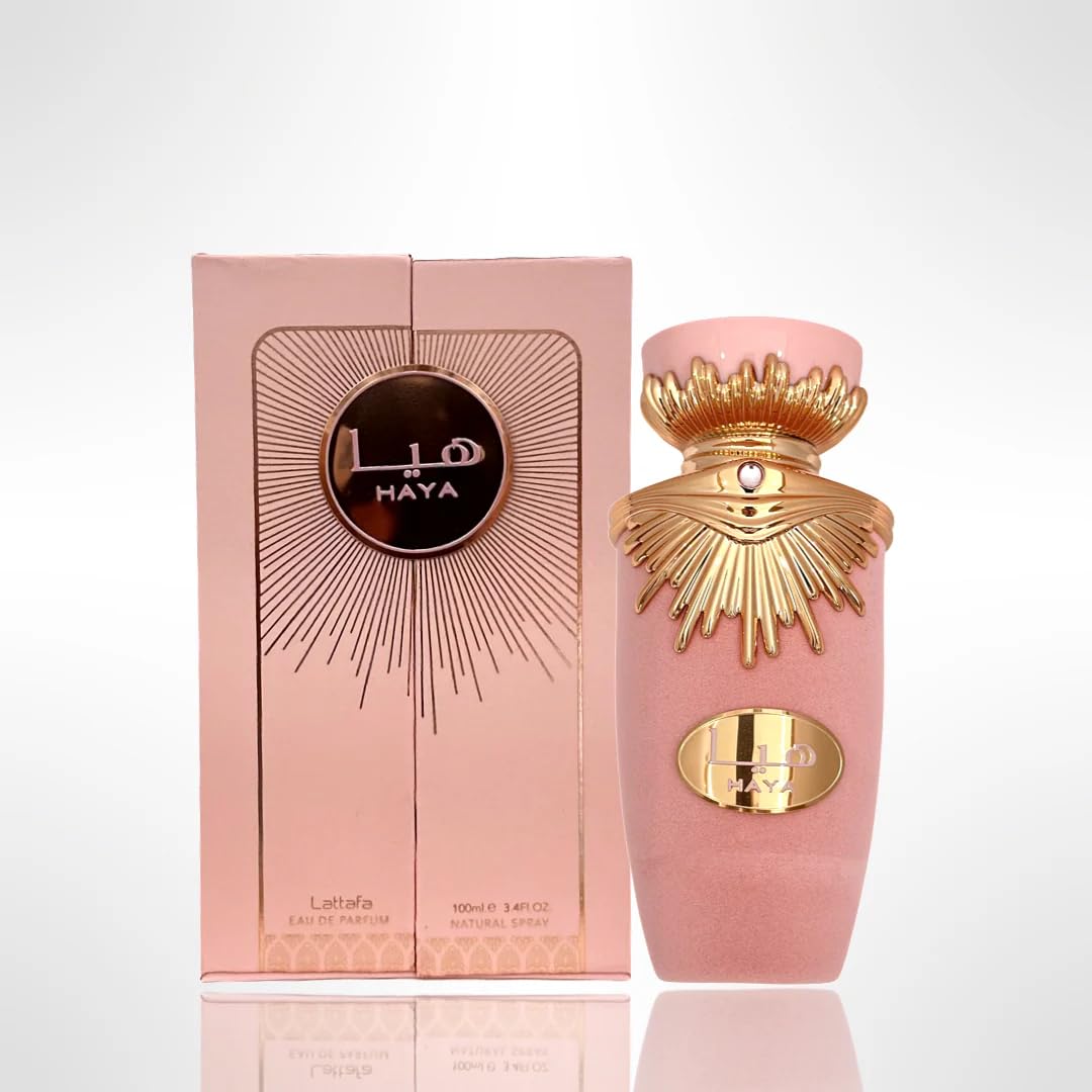 Lattafa Haya Eau de Parfum Spray for Women, 3.4 Ounce - Medaid International