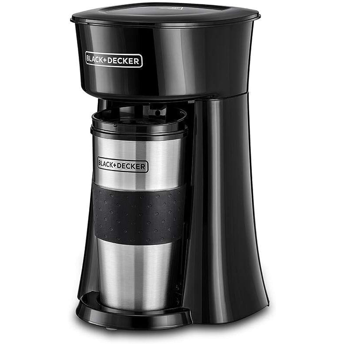 Black+Decker 750W 10 Cup Coffee Maker/Coffee Machine With Glass Carafe For Drip Coffee, Silver/Black - Dcm750S-B5, 2 Years Warranty - Medaid International