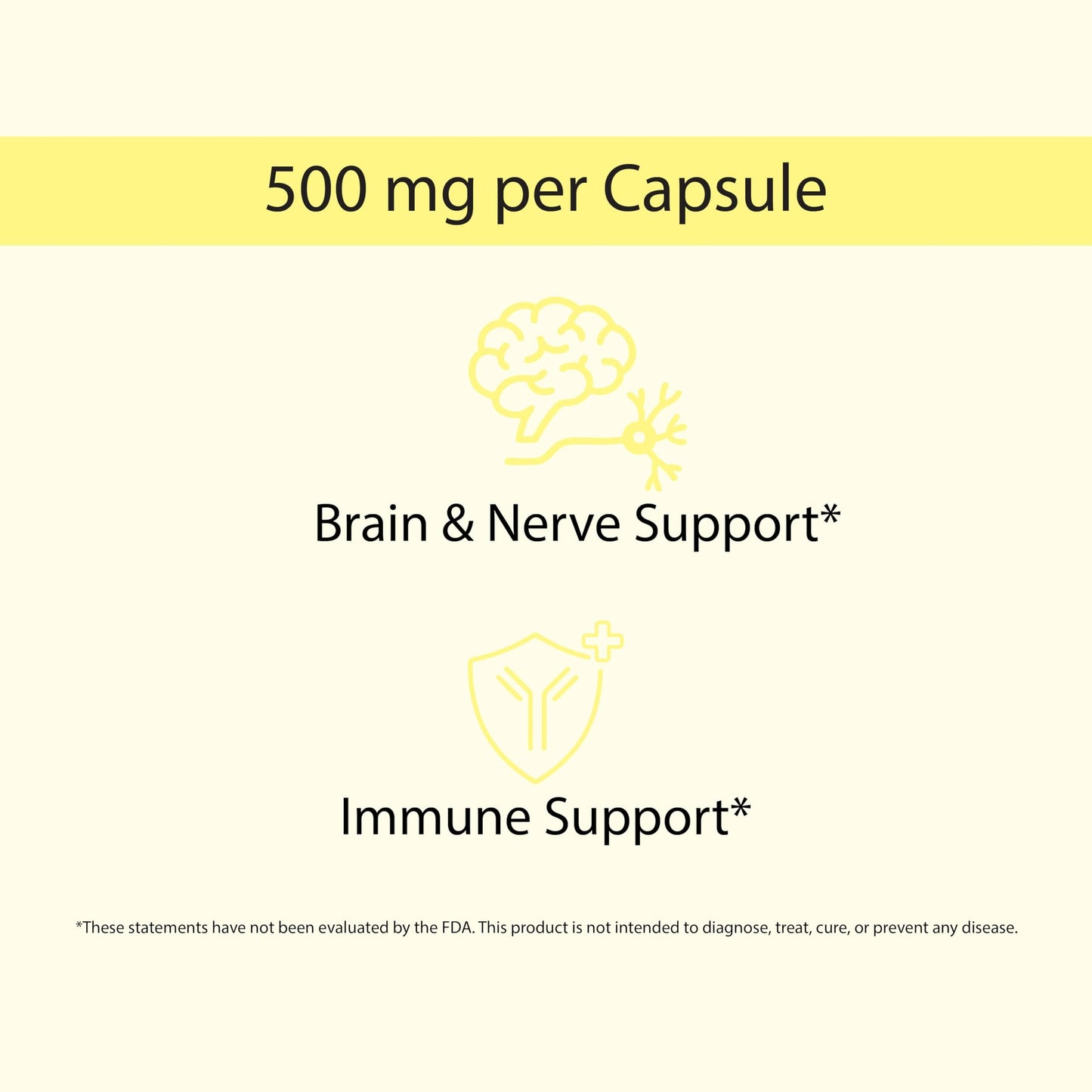 KOYAH Organic Lion's Mane Capsules - USA Grown, 100% Fruiting Body, Freeze-Dried, 3rd Party Tested for Beta-Glucans, 500 mg, Non-GMO, Vegan. Brain & Nerve Support. Immune Support. 60 Capsules - Medaid International