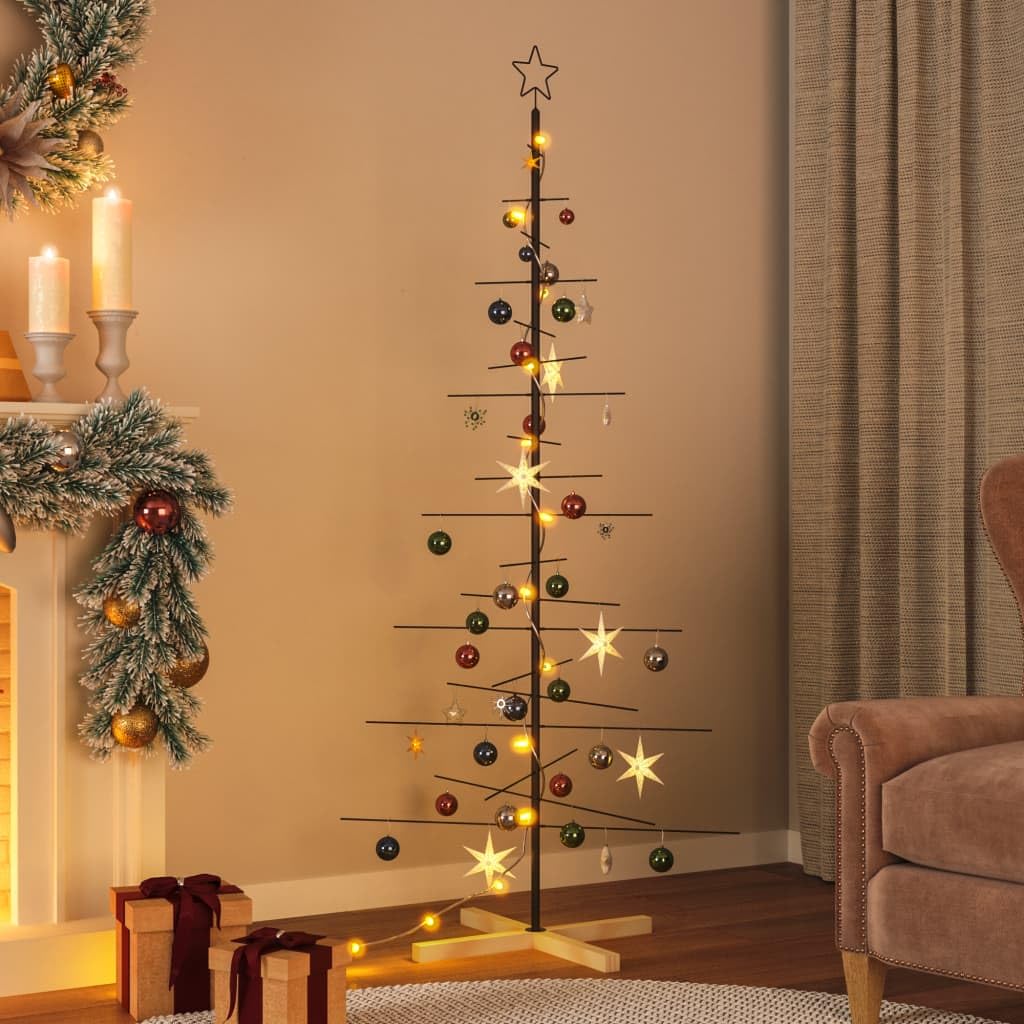 vidaXL, Minimalist Metal Christmas Tree, Trendy Holiday Accent, Sleek Decor for Your Modern Living Space - Medaid International