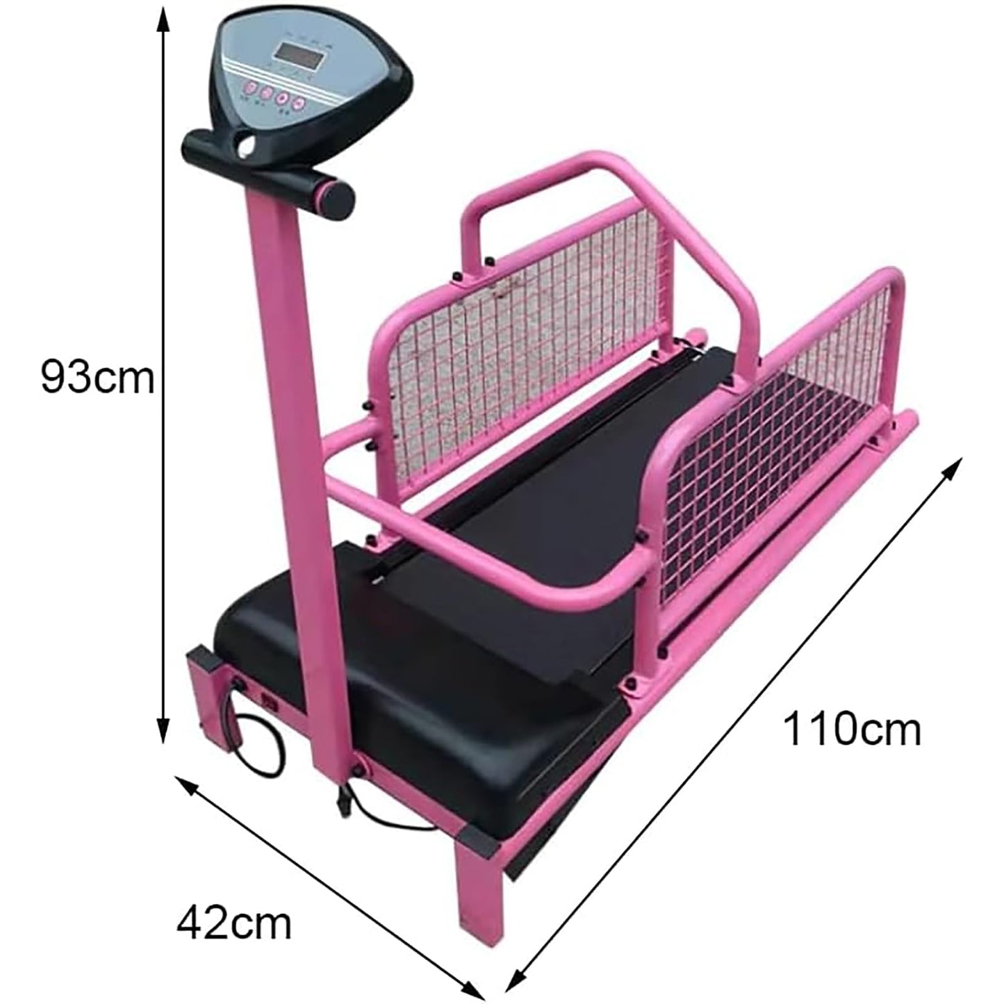 Dog Treadmill for Large Dogs, Pet Running Machine with LED Display Screen, 1-6 Km/h Speed Adjustable and 80kg Load-Bearing Capacity, Multiple Modes Display and Easy To Assemble, for Home, Garage - Medaid International