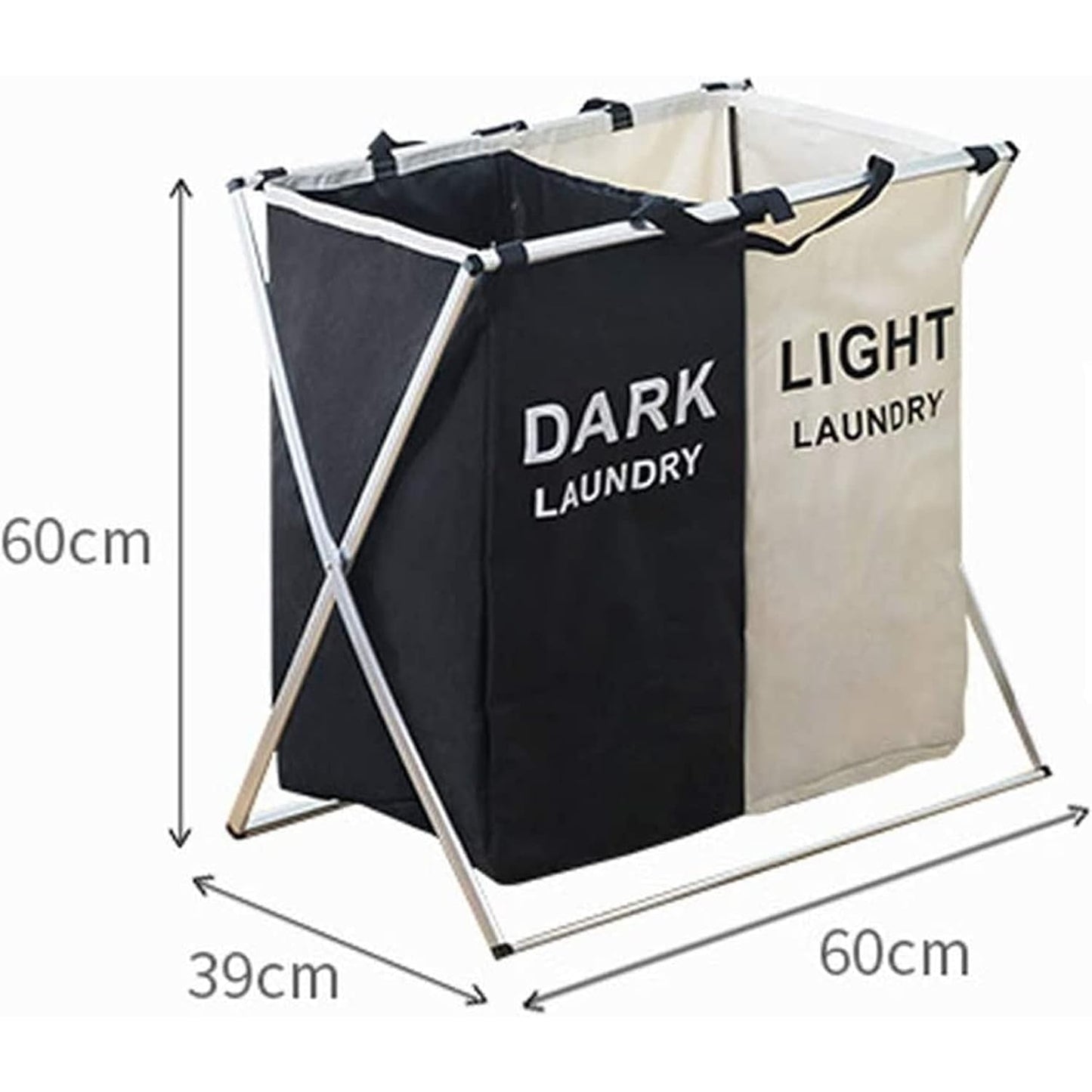 2/3 GRID LAUNDRY BASKET - Medaid