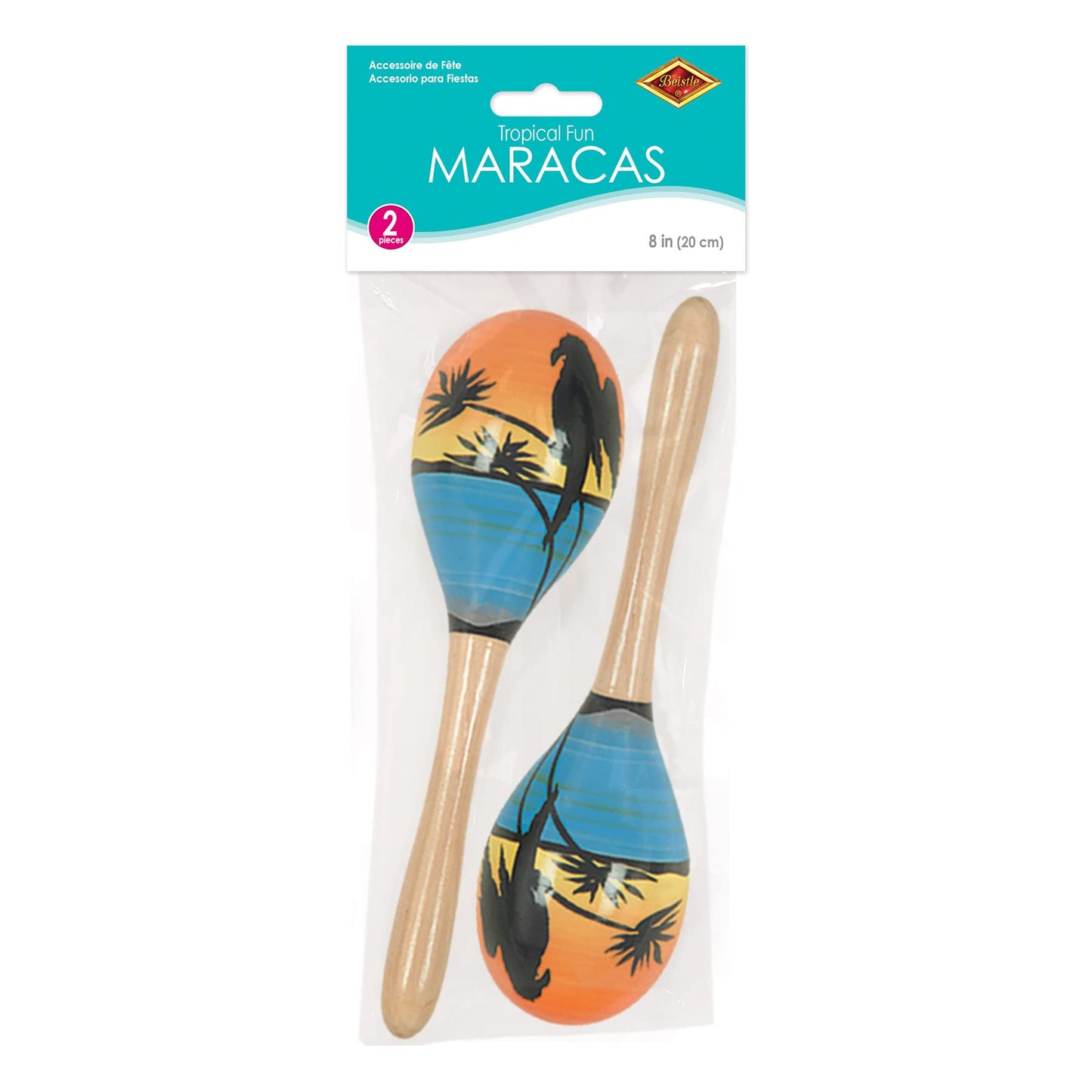 Beistle Tropical Fun Party Maracas - Medaid International