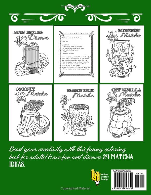 Matcha Advent Calendar: Christmas Countdown Coloring Book With Recipes - Medaid International