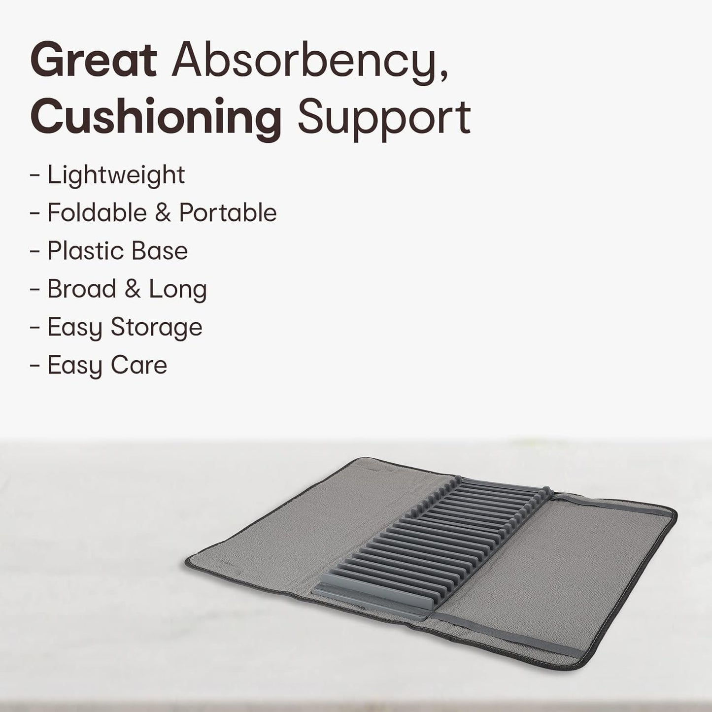 Dish Drying Mat with a Rack - Medaid International