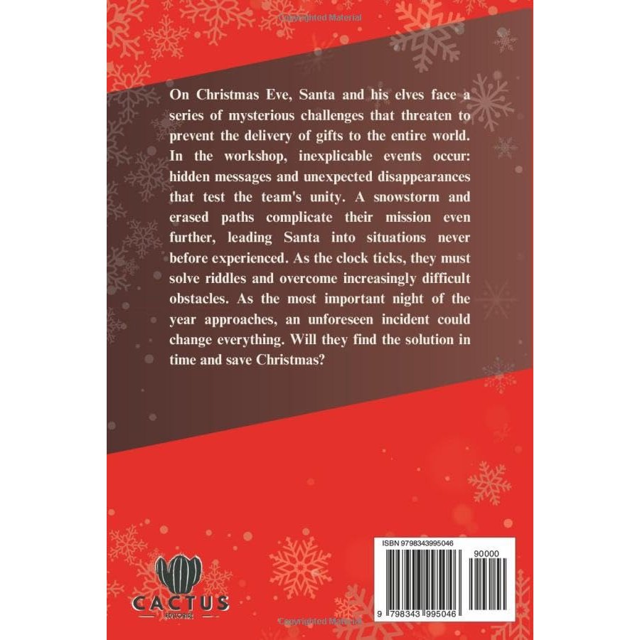 Advent Calendar Escape Room Book: Will You Manage to Finish the Book and Save Christmas? 24 Interactive and Original Puzzles, Games, Enigmas and Riddles for Adults - Medaid International