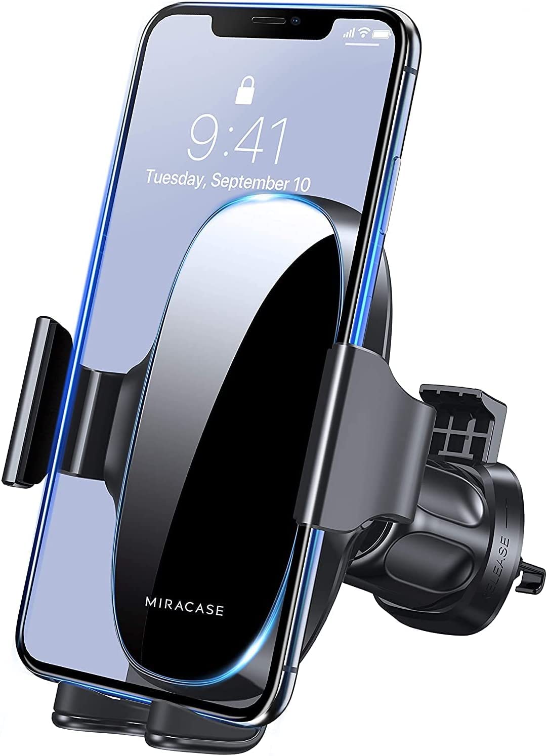Miracase Upgraded-2nd Generation Universal Phone Holders for Your Car, 3 in 1 Air Vent Car Phone Holder Mount Compatible with iPhone 17/16/15/14/13/12/11 Series and All Phones - Medaid International