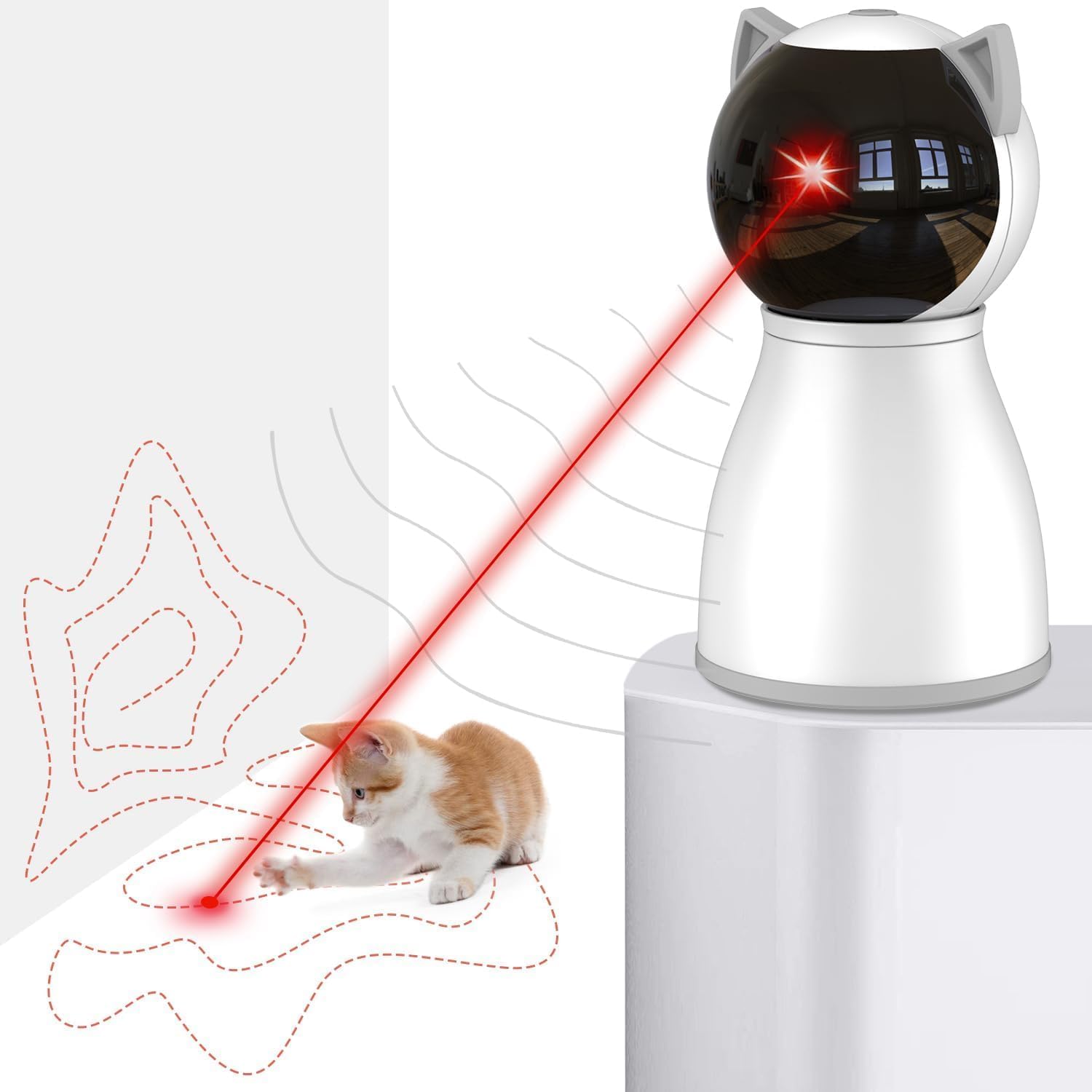 Laser Cat Toys for Indoor Cats,The 4th Generation Real Random