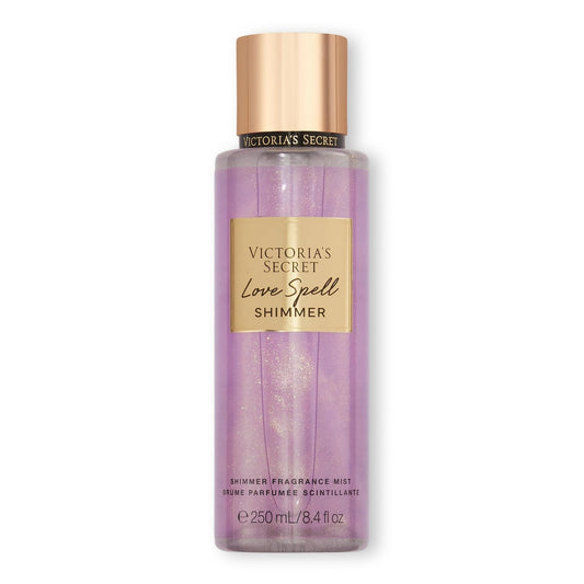 Victoria's Secret Love Spell Shimmer Mist, Body Spray for Women, Notes of Cherry Blossom and Fresh Peach Fragrance (8.4 oz) - Medaid International