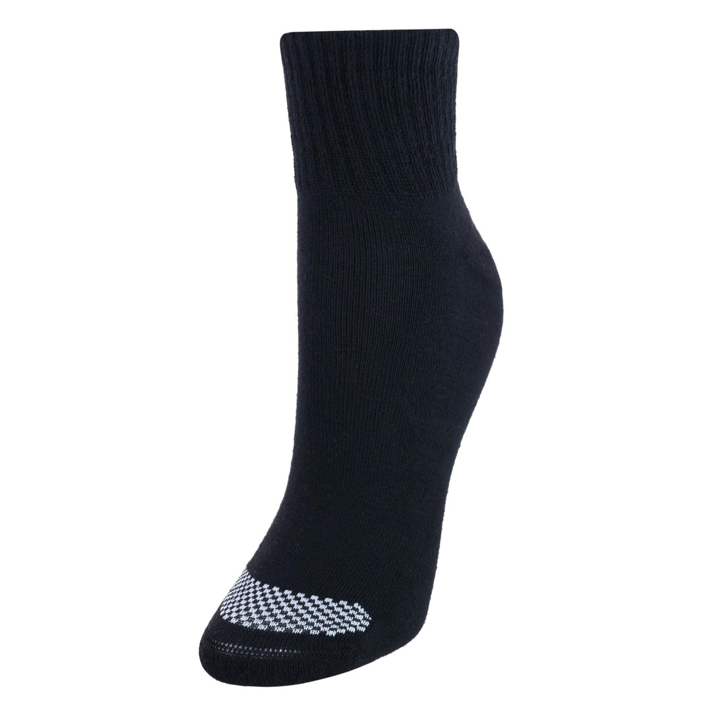 Hanes womens Cool Comfort Toe Support Ankle Socks, 6-pair Pack Casual Sock, Black/White Vent, 8-12-Aug US - Medaid International