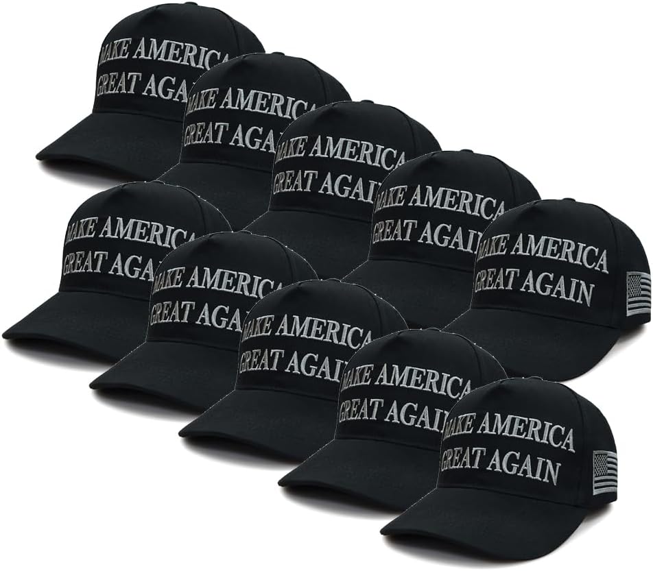 AirPlace Dark MAGA Hat, Make American Great Again Hat 2024, 45-47 Trump Hats Never Surrender Slogan Baseball Cap - Medaid International