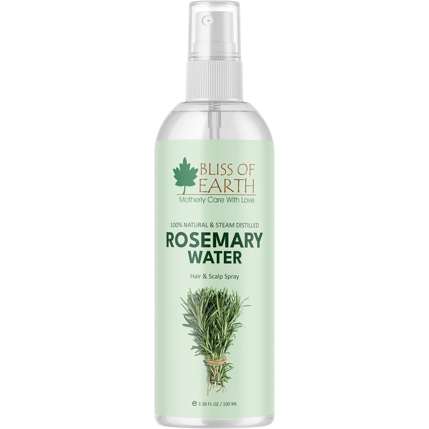 Bliss of Earth Rosemary Water Spray For Hair Growth 100ml, 100% Natural Steam Distilled Rosemary Water For Hair & Skin, Helps Reduce Hair fall, Strengthens Hair. - Medaid International