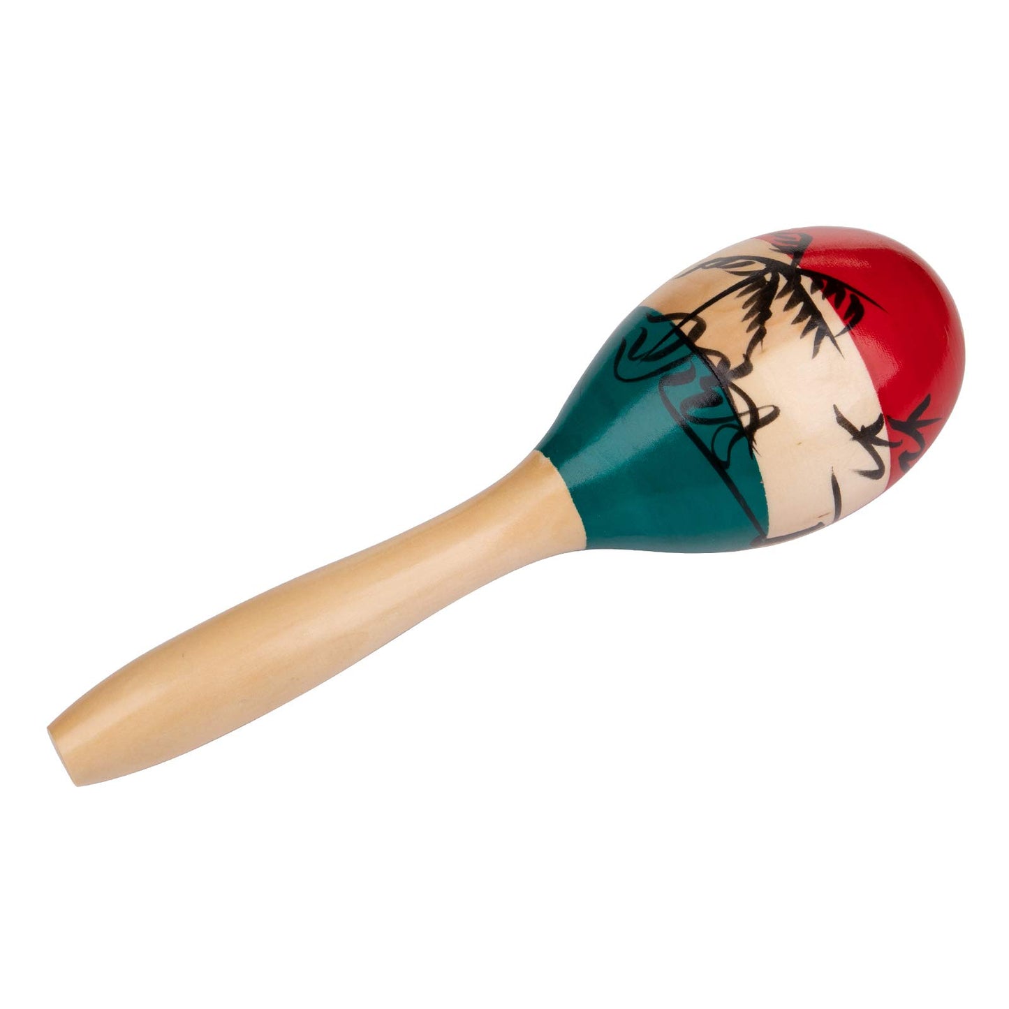 Foraineam 4 Pack Wood Maracas Musical Painted Wooden Maraca Hand Percussion Instrument - Medaid International