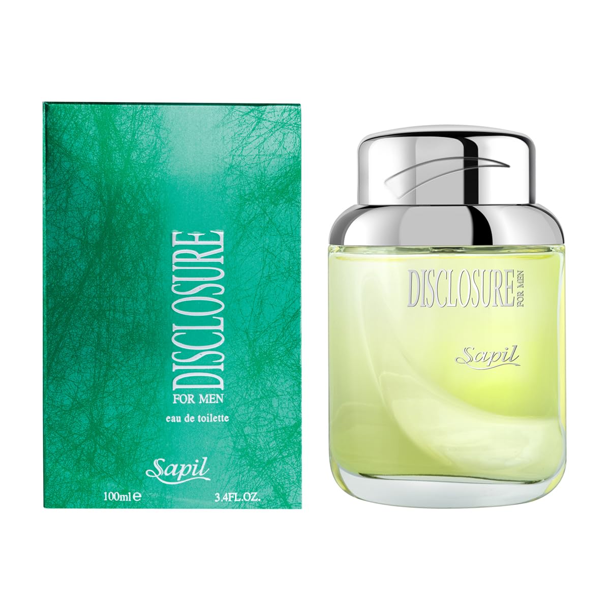 Sapil Disclosure Perfume for Men - Long-lasting Dubai Cologne 3.4 Oz (100 ml) - Woody Spicy Arabic Fragrance for Everyday Wear - Enticing Men's Fragrance from Dubai - Medaid International