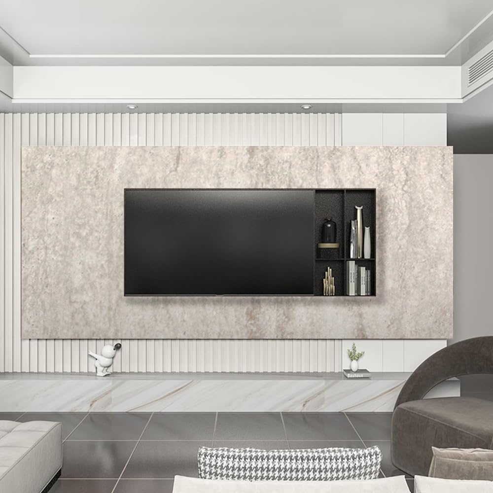 ROSEROSA Peel and Stick PVC Faux Marble Self-Adhesive Wallpaper Covering Counter Top Shelf Liner SM742 (2.00 Feet X 6.56 Feet) - Medaid International