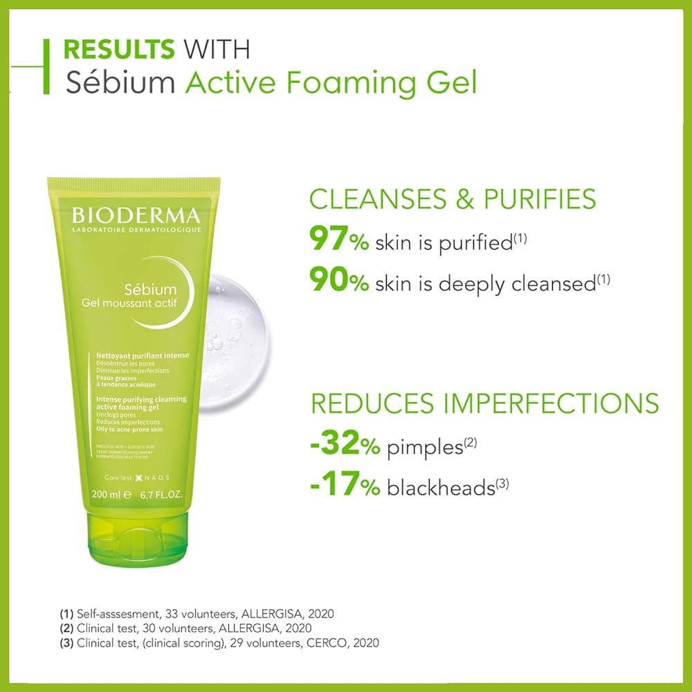 Bioderma Sebium Gel Moussant Actif - 200 ml - Medaid