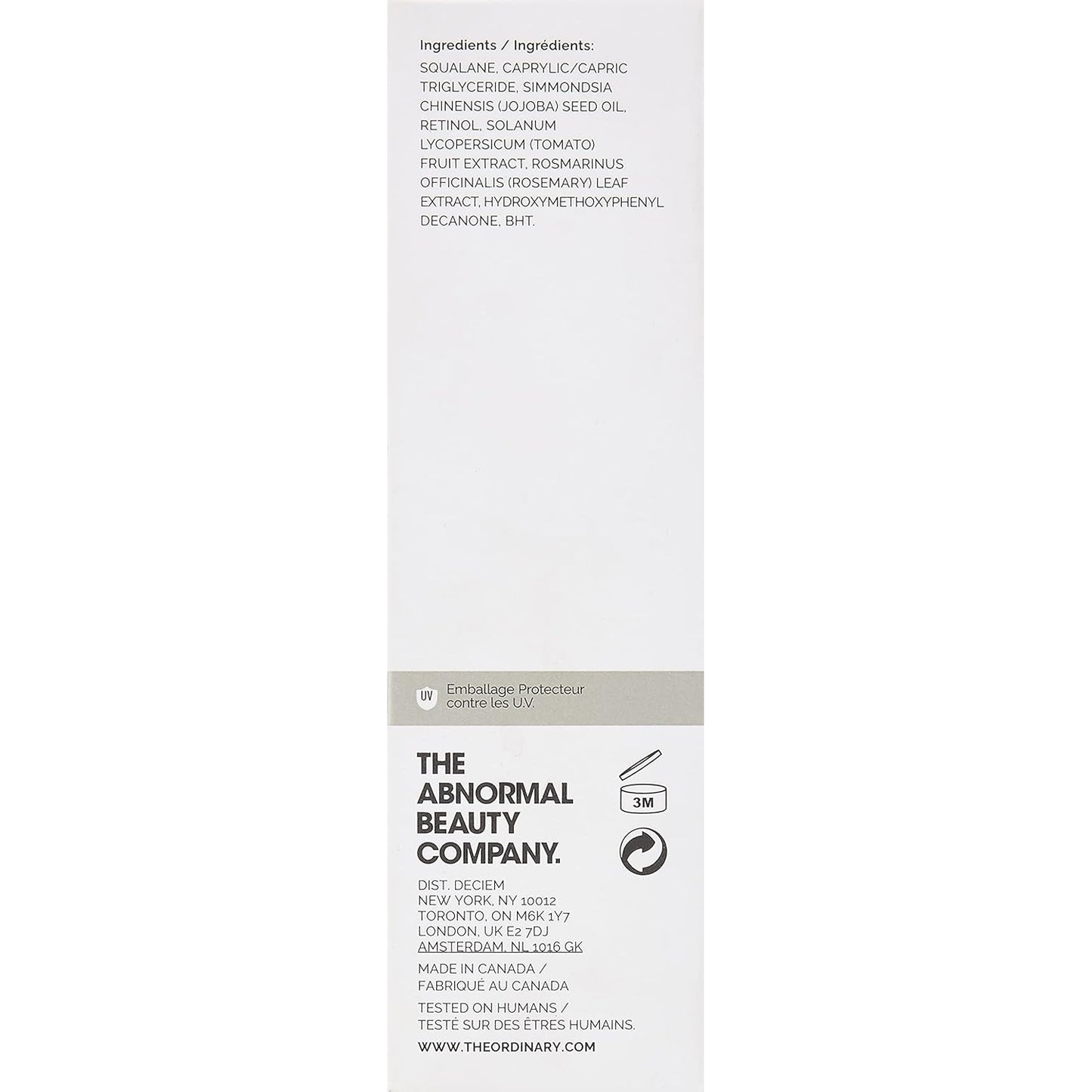 The Ordinary Retinol 1 percent in Squalane - Medaid International