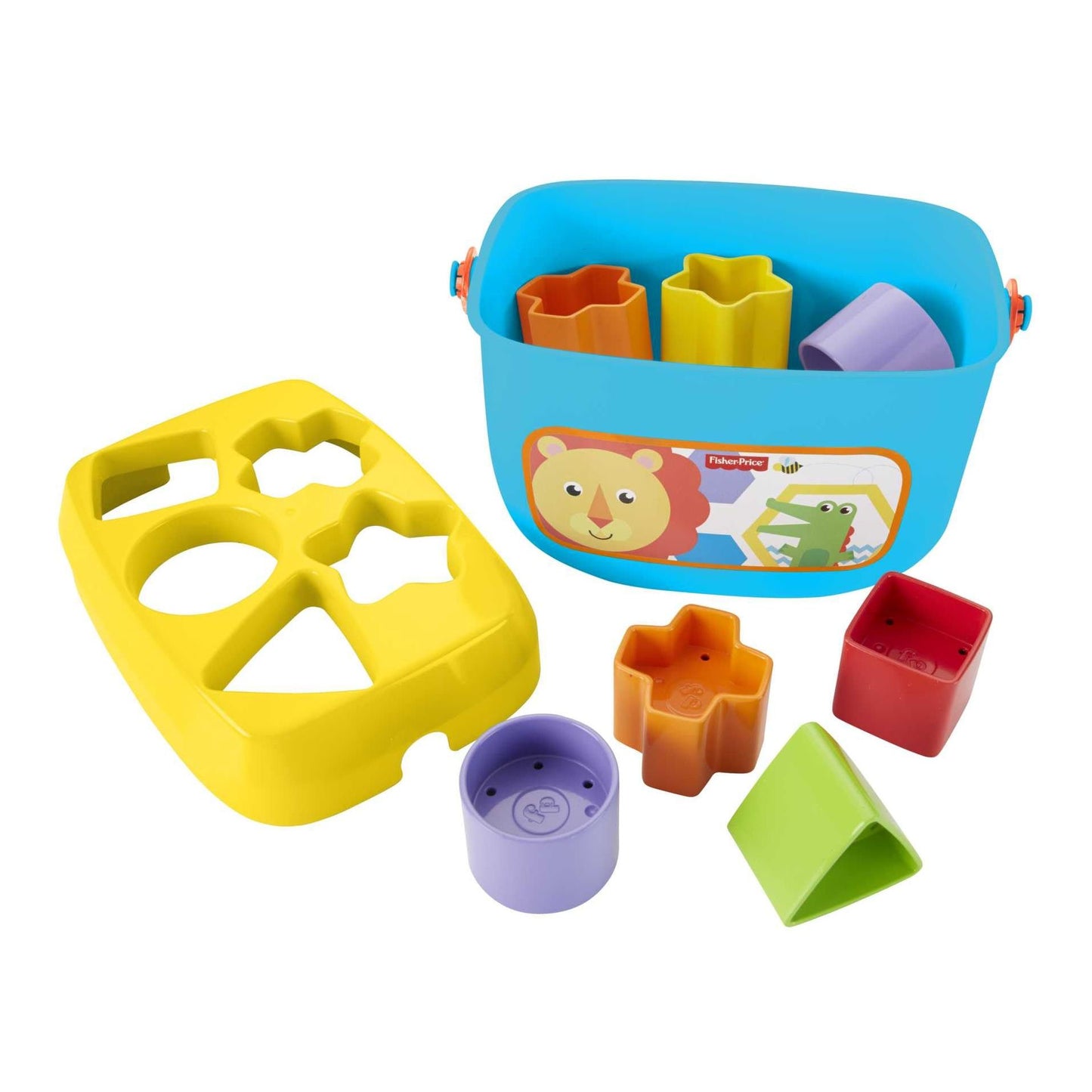Fisher-Price Stacking Toy Baby's First Blocks Set of 10 Shapes for Sorting Play for Infants Ages 6+ Months - Medaid International