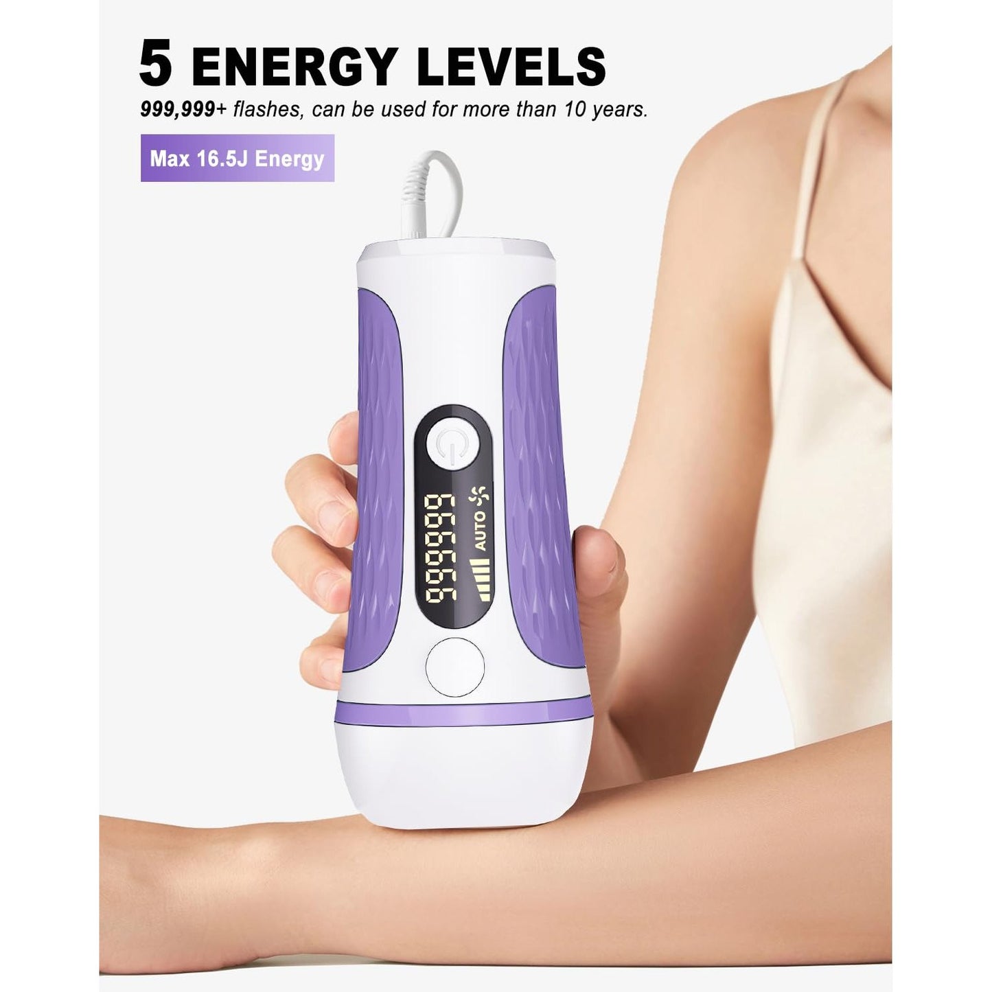 IPL Laser Hair Removal Device Permanent for Women & Men, 999,999 Flashes Safe Effective Lasting Hair Remover, Alternative to Salon, for Face Arms Armpit Legs Bikini Area Whole Body Home Treatment - Medaid International