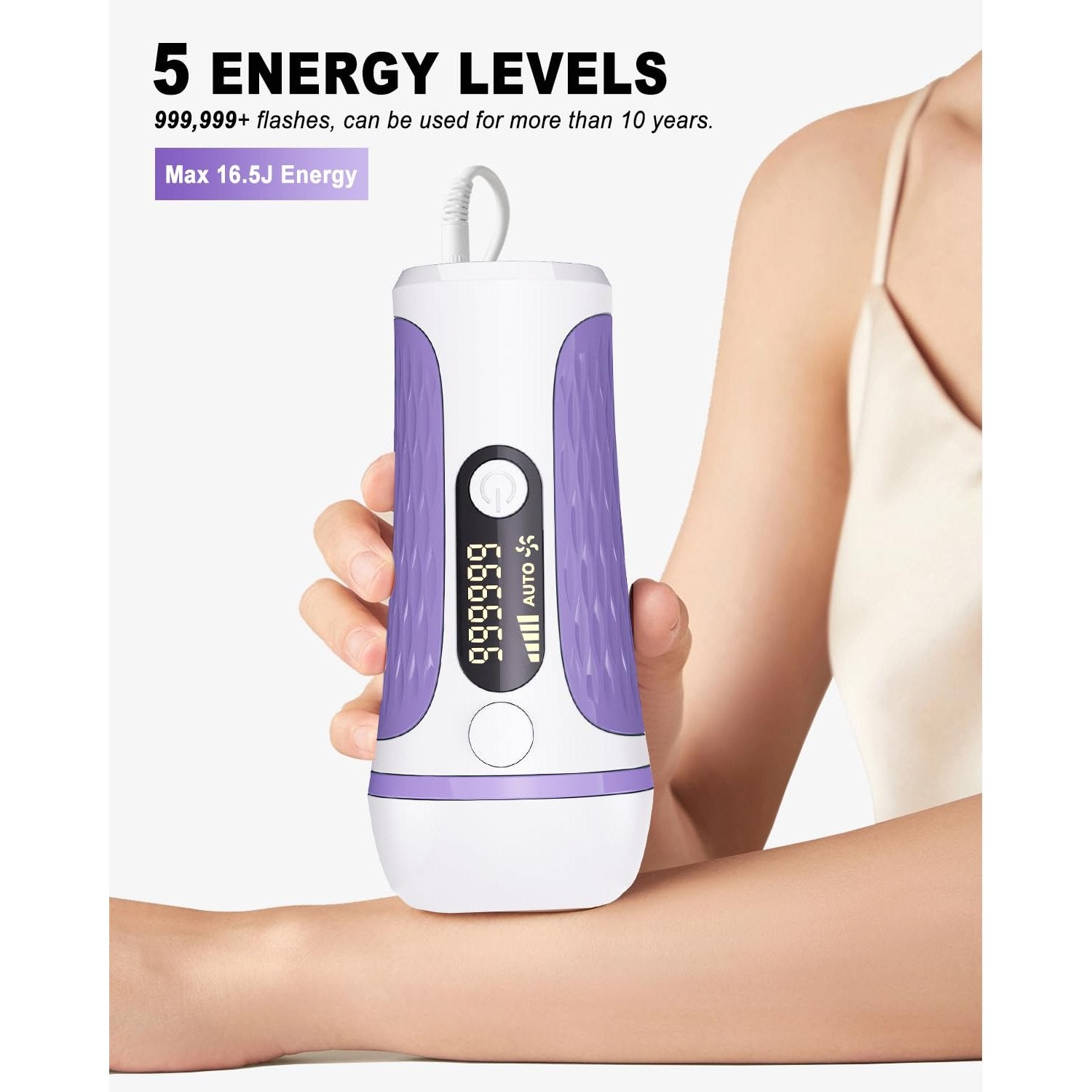 IPL Laser Hair Removal Device Permanent for Women & Men, 999,999 Flashes Safe Effective Lasting Hair Remover, Alternative to Salon, for Face Arms Armpit Legs Bikini Area Whole Body Home Treatment - Medaid International