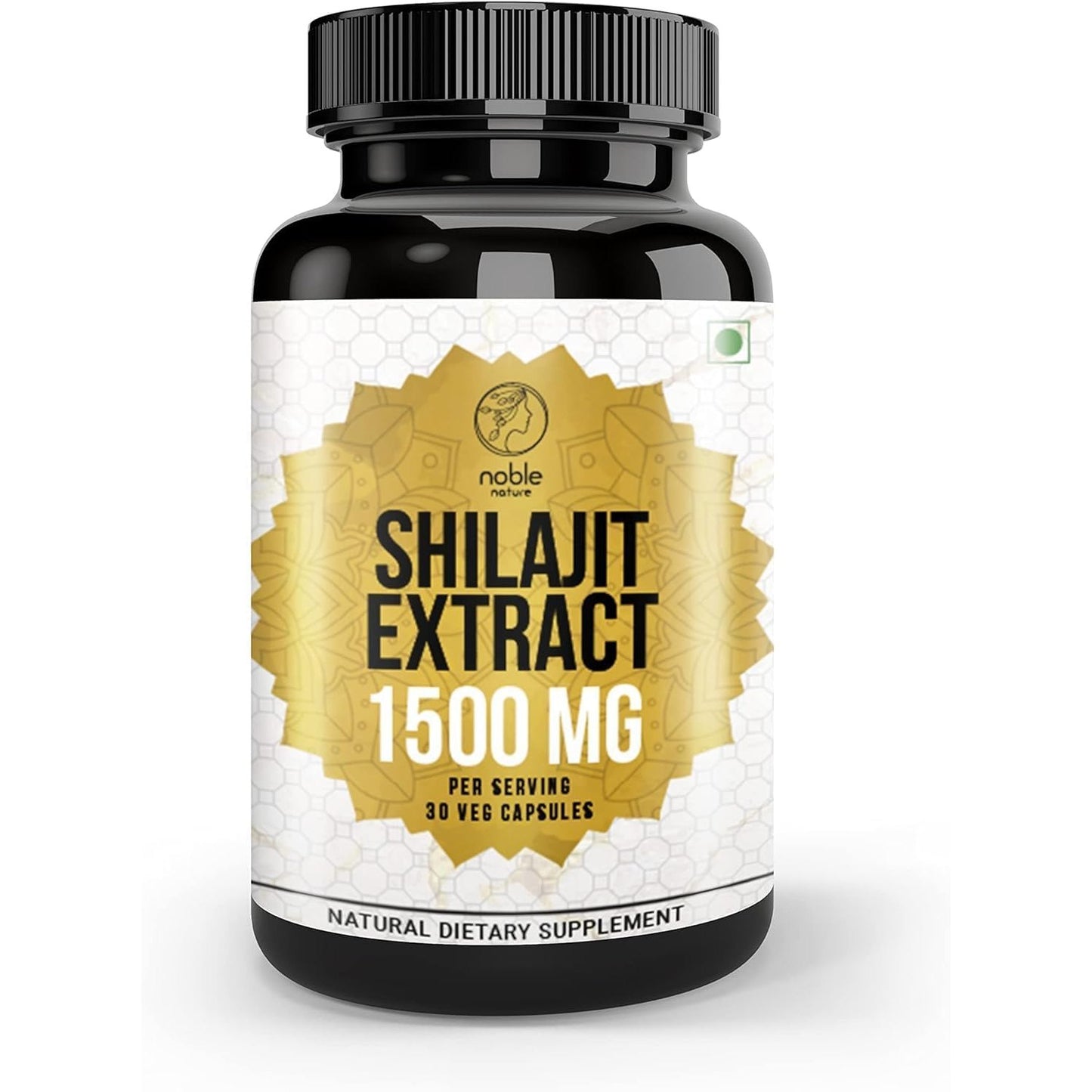 Noble Nature Pure Himalayan Shilajit Extract Capsules with Ginseng and Maca | 1500mg Concentrated Extract Formula - Medaid International
