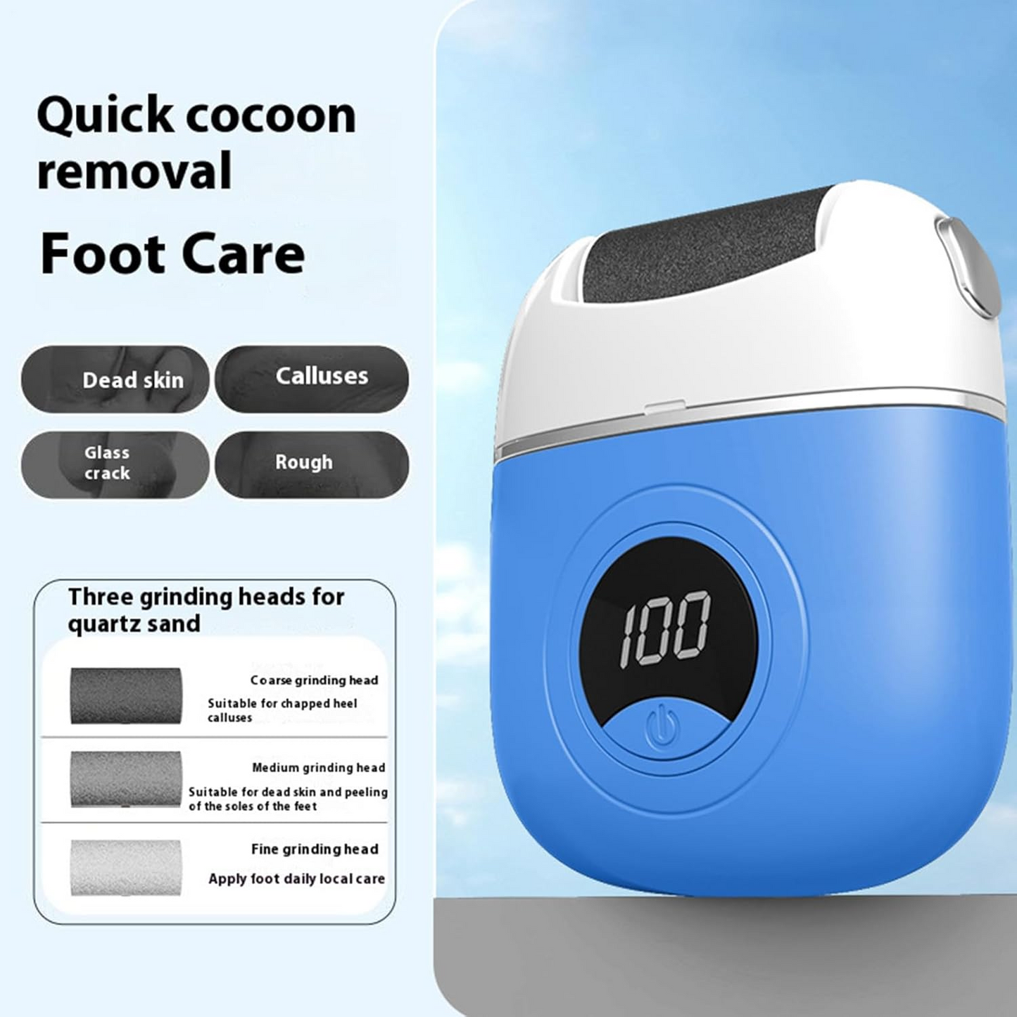 Portable Foot Polisher - Skin Exfoliator - Medaid International