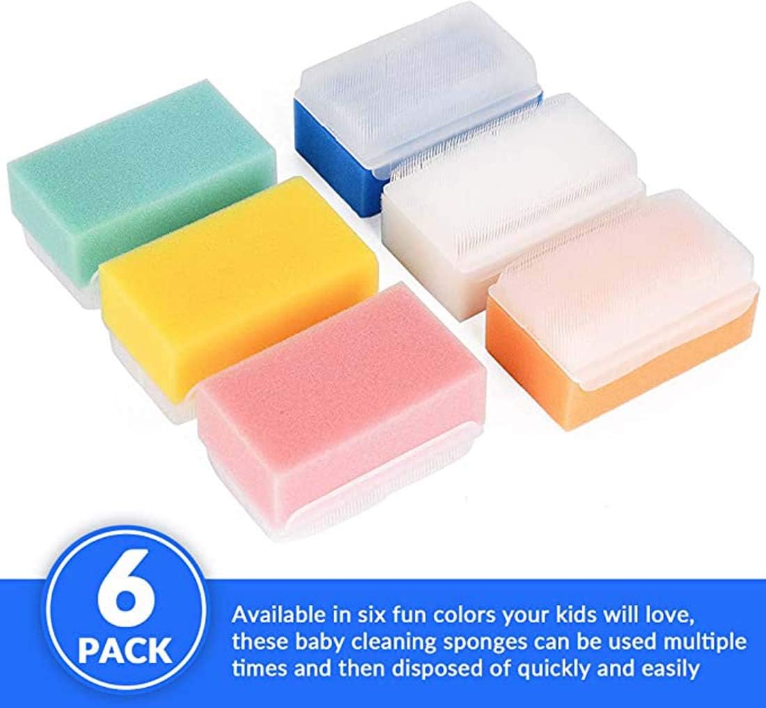 Starthi Sensory Brush- Sensory Processing Disorder and Autism Therapressure Therapy Brush Sponge Brush Surgical Hands Scrub Bristle Brushes (6 Pack)(Random Color) - Medaid International