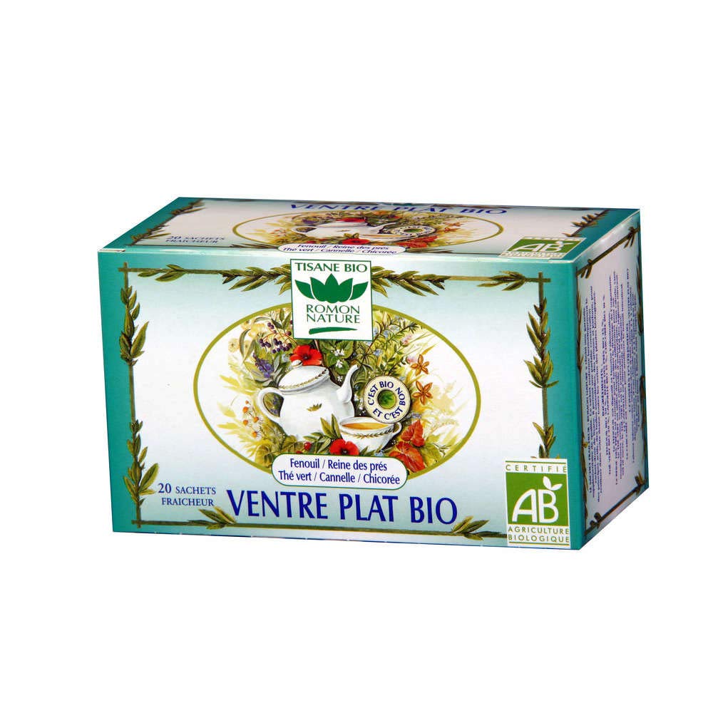 Tisane Ventre Plat Bio - 20 sachets - Medaid International