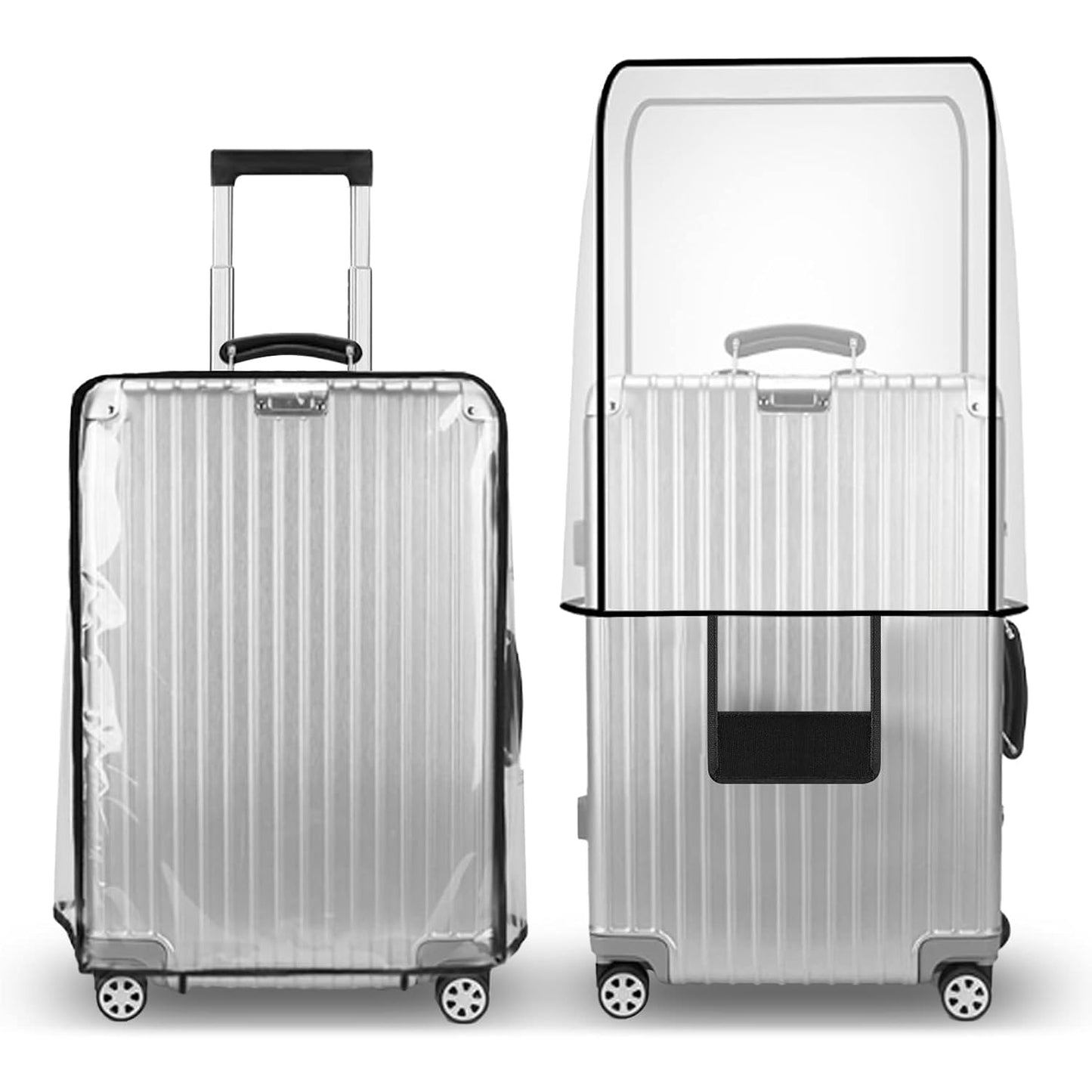 T Tersely Premium PVC Luggage Protector 20/24/26/28/30 Inch - Waterproof, Dustproof & Anti-Scratch Suitcase Covers for Travel, Check-in Luggage Protection Rainy Days Dirt-Resistant (20 Inch) - Medaid International