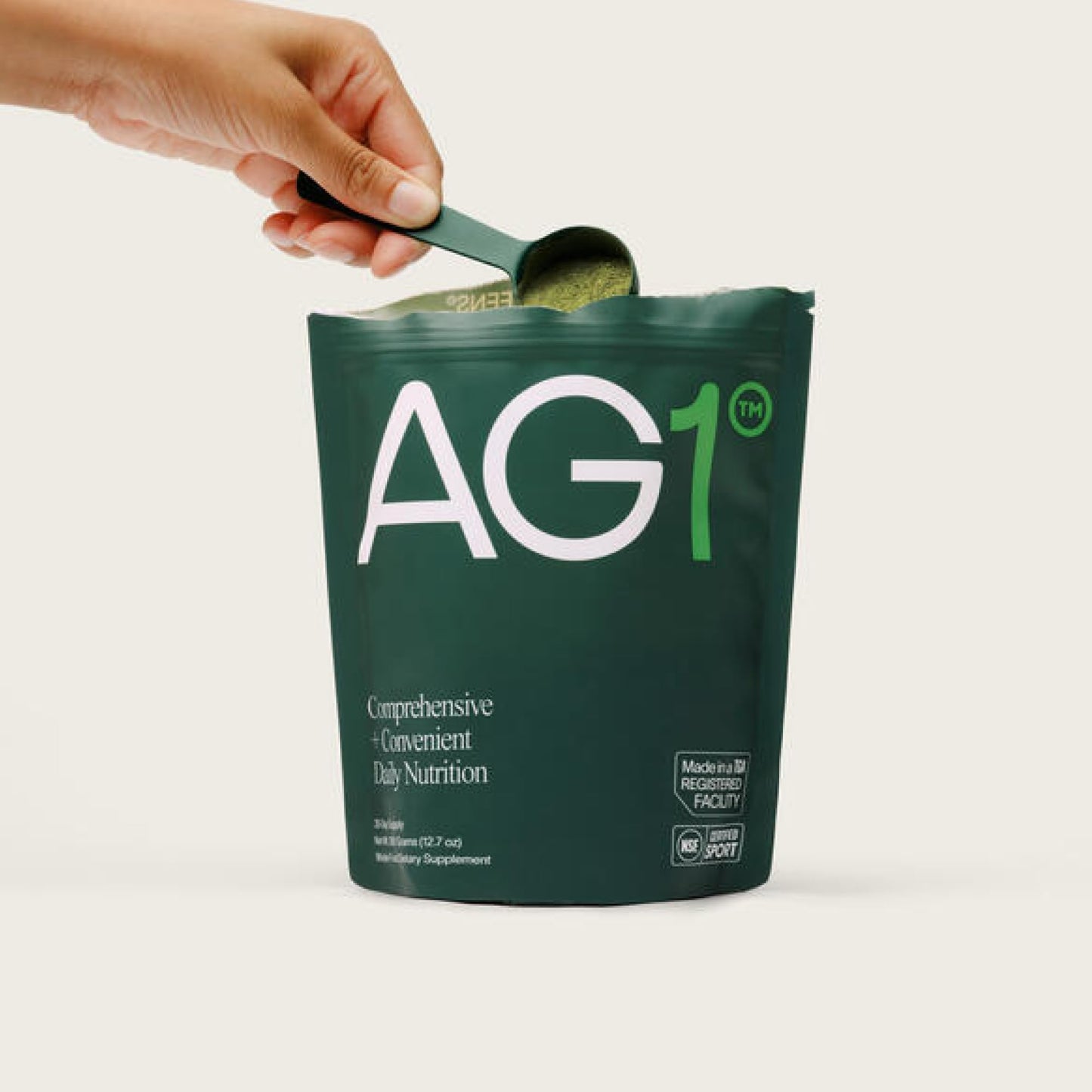 AG1 Greens Powder Refill Pouch – 75 Vitamins, Multivitamin & Probiotic | Gut Health Support | Vegan, Keto, Gluten Free | Athletic Greens Supplement - Pouch Only, Classic Formula - Medaid International