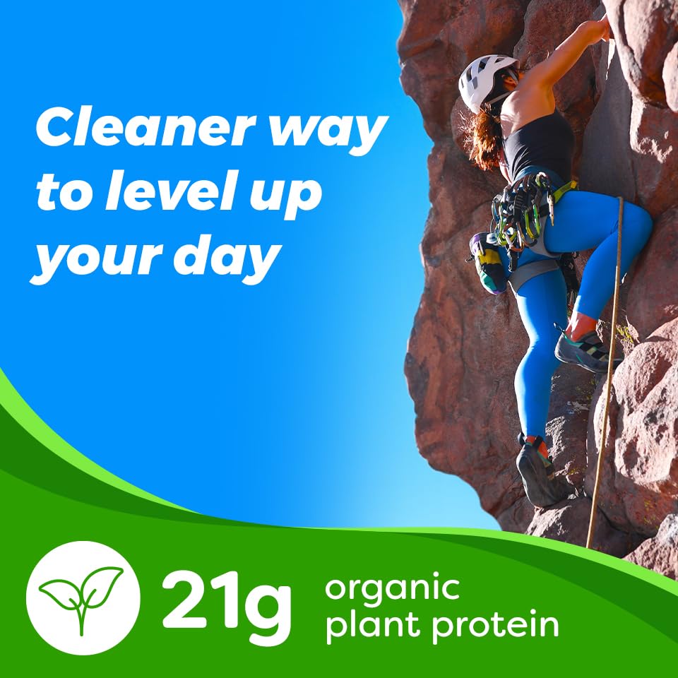 Orgain Organic Vegan Protein + 50 Superfoods Powder, Vanilla Bean - 21g Plant Based Protein, 8g Prebiotic Fiber, No Lactose Ingredients, Gluten Free, No Added Sugar, Non-GMO, 2.02 lb - Medaid International