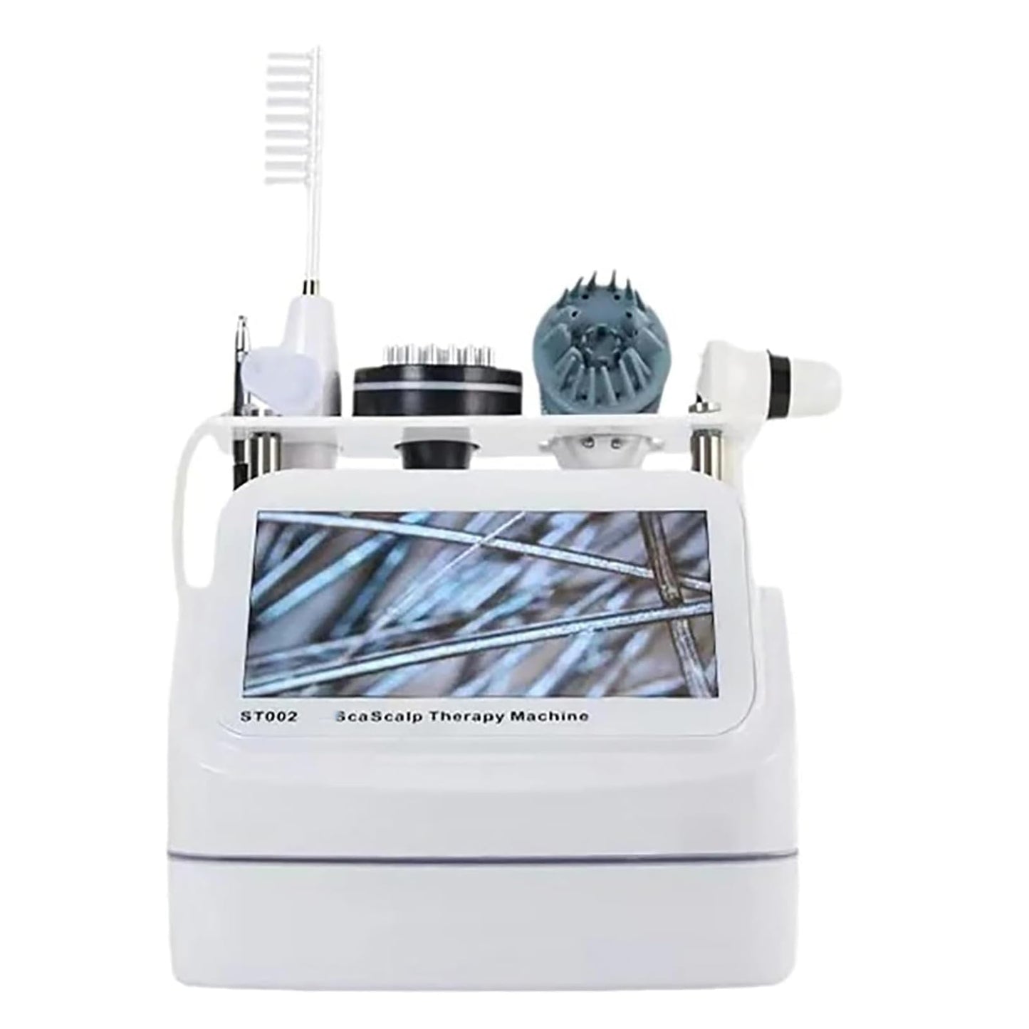 ORLUK Hair Growth Machine, Scalp Massage Devices with 5 Massage Head, 1‑50hz Ionization Effect/Human Body: 1J-20J, for Growth Repair Root and Promote Hair Growth - Medaid International