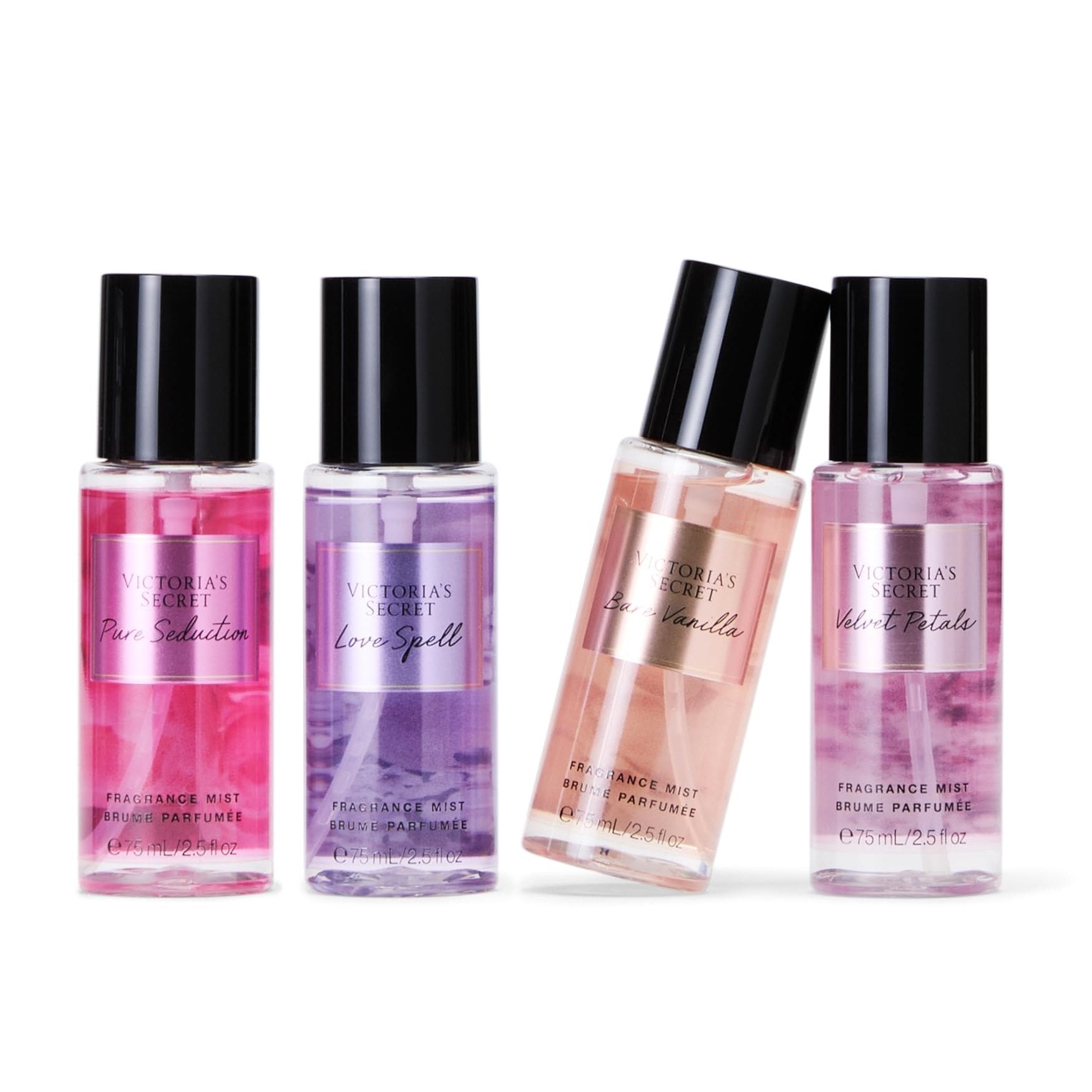 Victoria's Secret Fragrance Mist Collection 4 Piece Mini Gift Set, Assorted Scents - Medaid International
