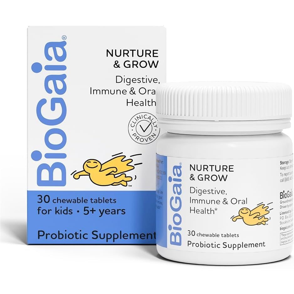 BioGaia Nurture & Grow Kids Probiotic | Ages 5+ | 30-Day Supply - Medaid