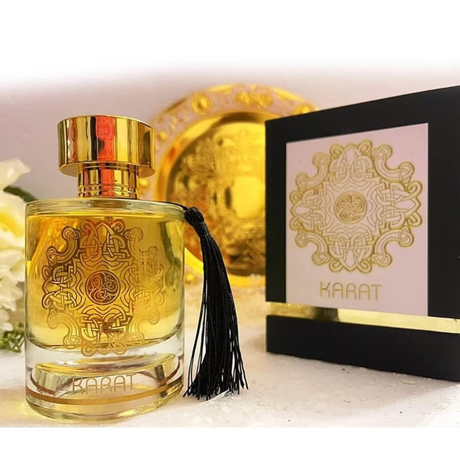 ALHAMBRA KARAT EAU DE PARFUM 100ml | LUXURY LONG LASTING FRAGRANCE | PREMIUM IMPORTED FRAGRANCE SCENT FOR MEN AND WOMEN | PERFUME GIFT SET | ALL OCCASION (Pack of 1) - Medaid International