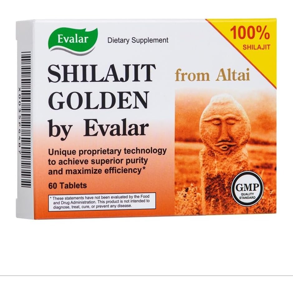 Evalar Shilajit Golden Siberian Altai 60 Tabs - Medaid International