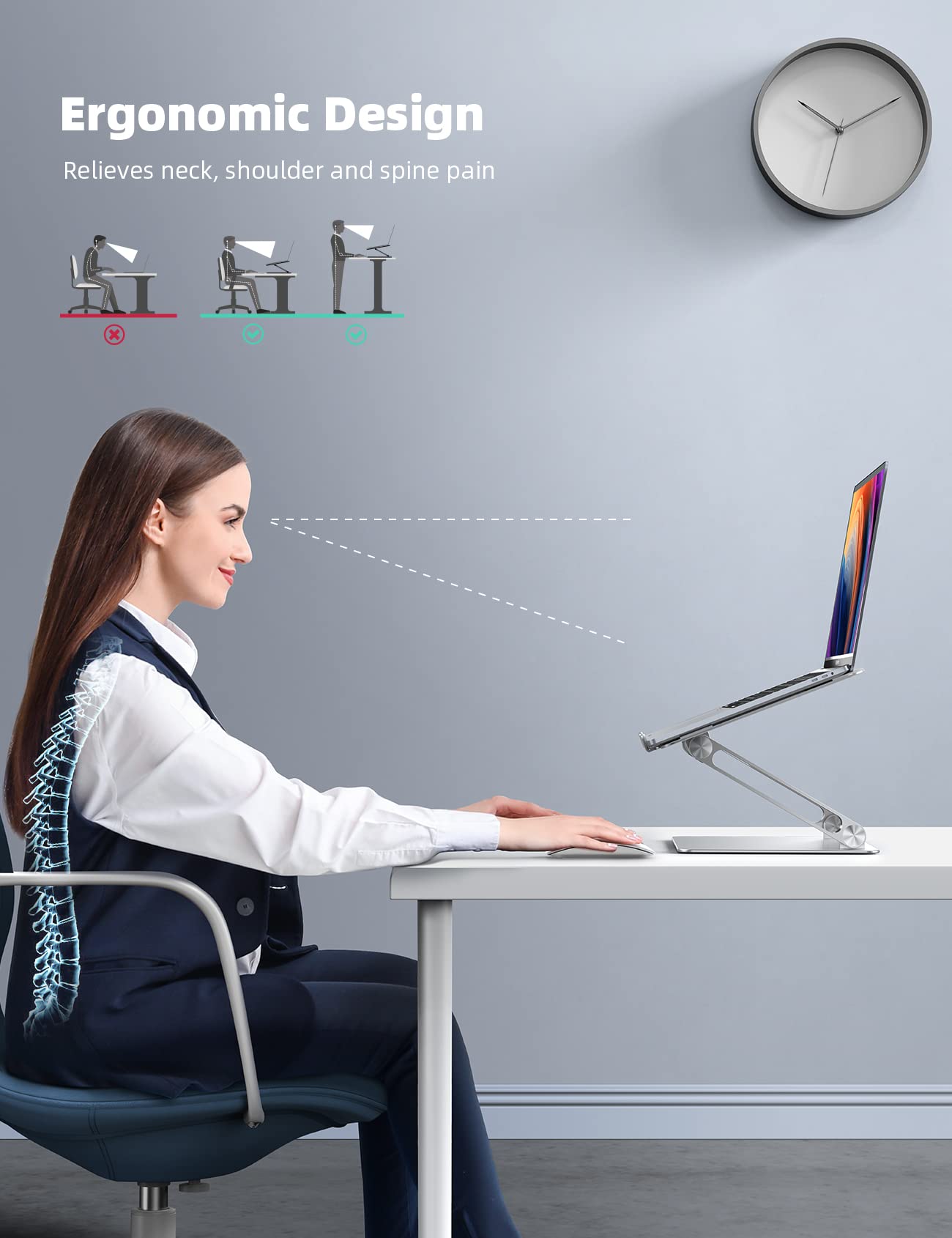 Lamicall Car Vent Phone Mount and Adjustable Laptop Stand - Medaid International
