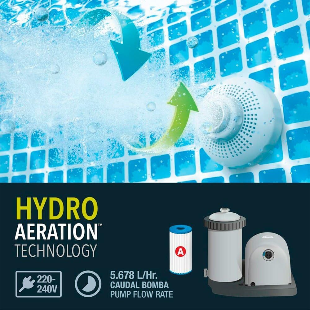 Prisma Frame Chevron Round Pool with Filter Pump - Medaid International
