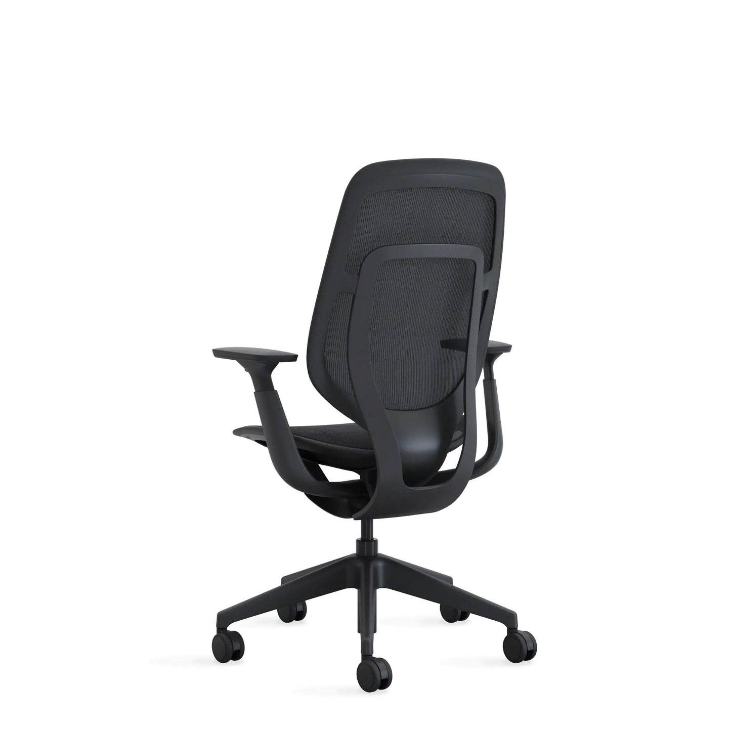 Steelcase Karman Mesh Ergonomic Desk Chair - Adjustable Desk Chair - 4 Points of Adjustability - Lumbar Support - Black Frame & Black Mesh - Medaid International