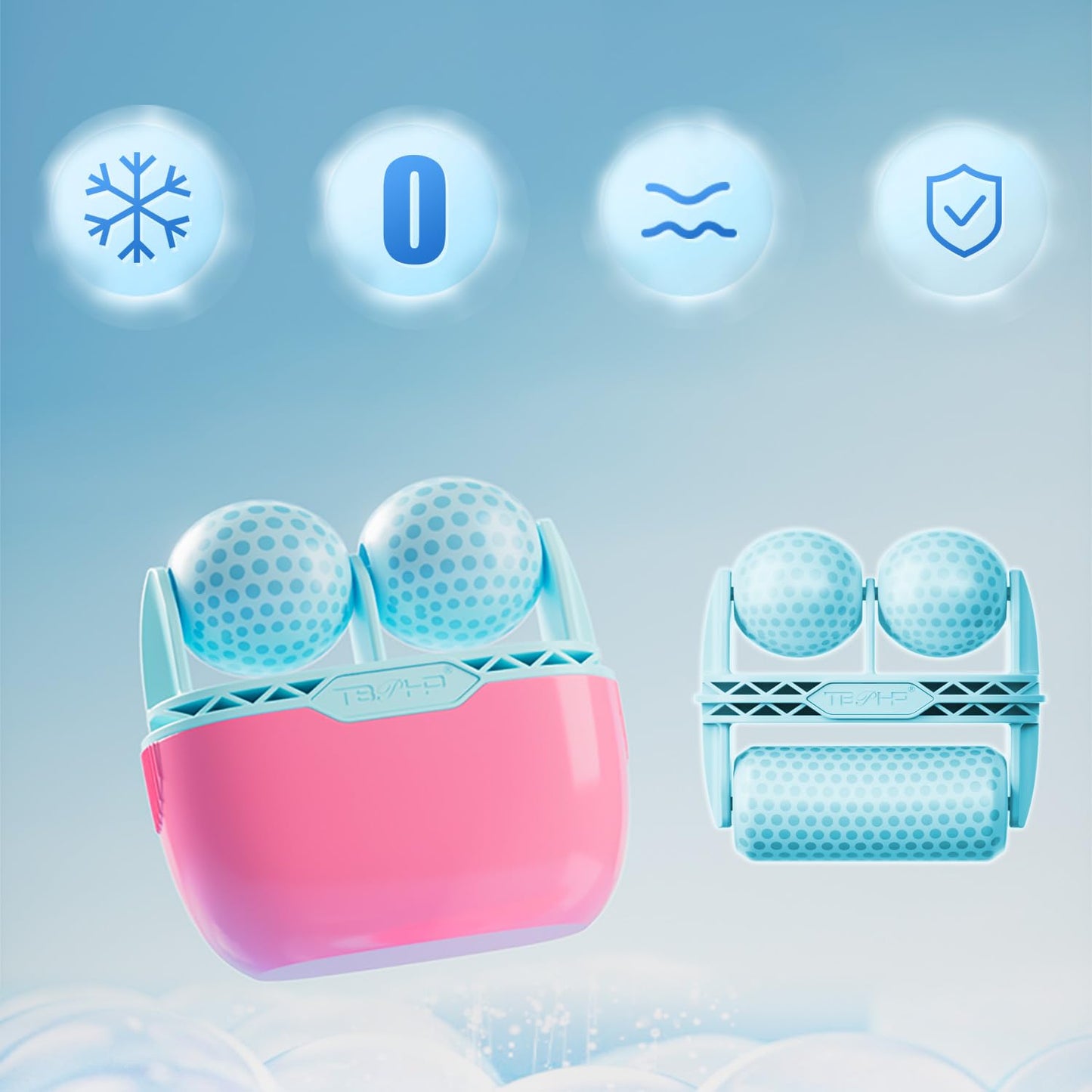 TBPHP Ice Roller BF01 for Face & Eye with Plastic Cover Massager Face Massage Roller Tools (Blue) - Medaid International