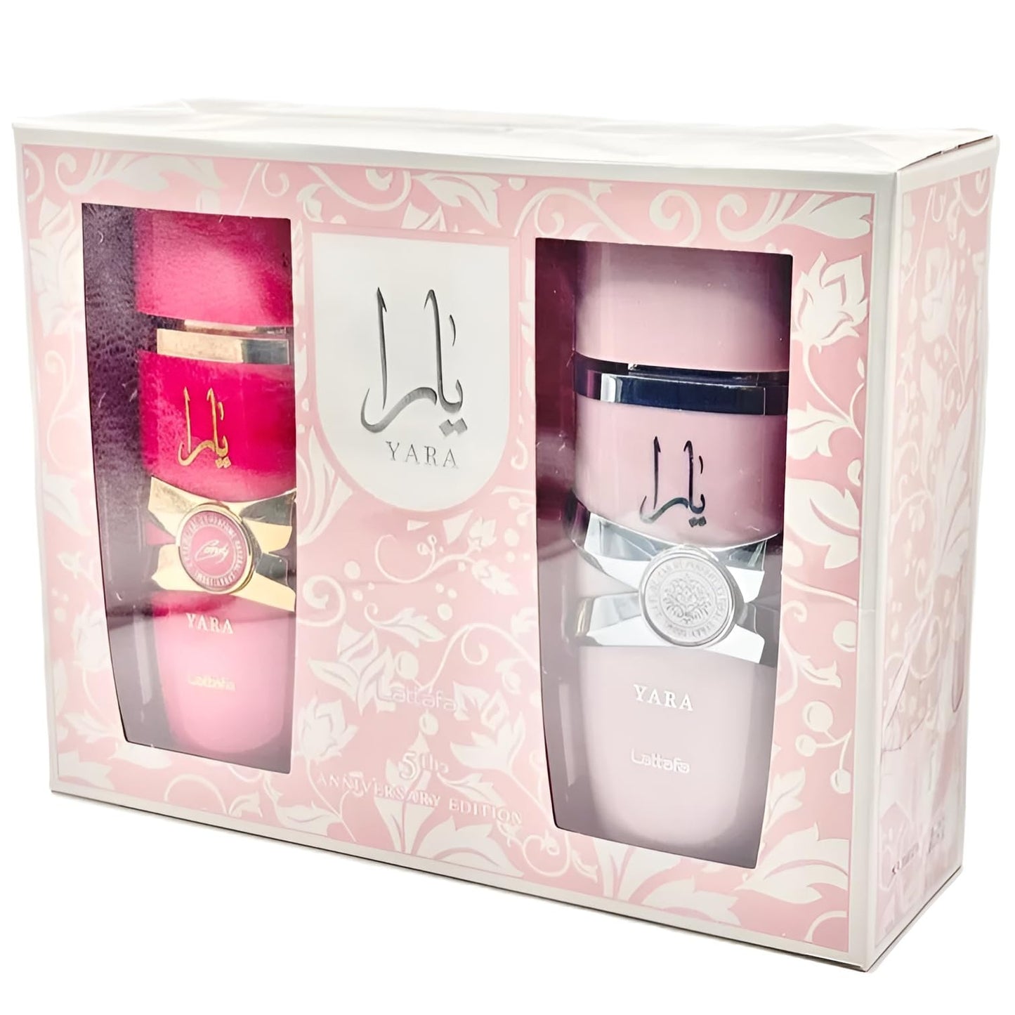 Lattafa 2 Piece Gift Set (Yara EDP 3.4 Fl Oz + Yara Candy EDP 3.4 Fl Oz) - Medaid International