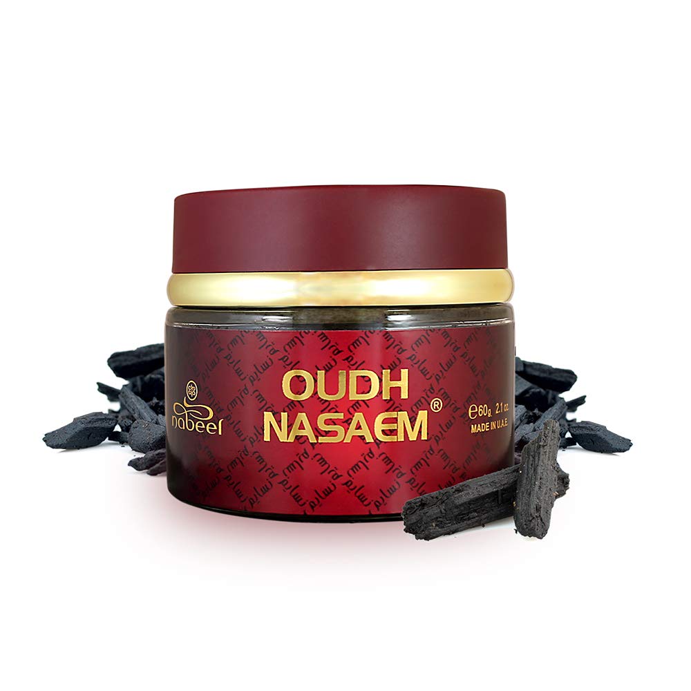 Oudh Nasaem 60gm | 1 Pack | Bakhoor بخور | Beautiful Ever-Lasting Fragrance Evoking Aroma from The East | by Nabeel Perfumes - Medaid International