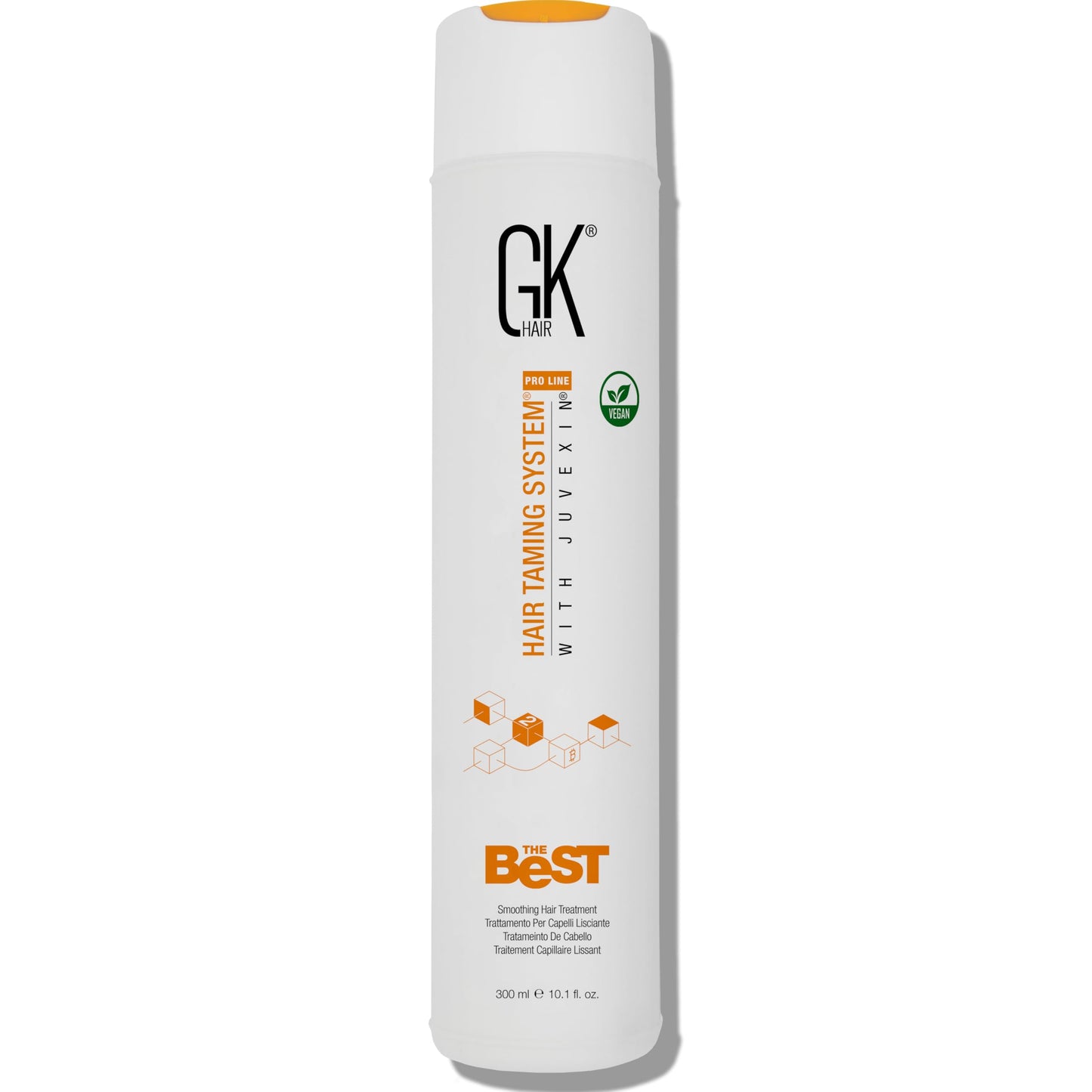 GK HAIR The Best Smoothing Keratin Treatment Professional Brazilian Blowout Complex for Silky Smooth & Frizz-Free Hair Temporary Straightening Long Lasting Shine -10.1 Fl Oz - Medaid International