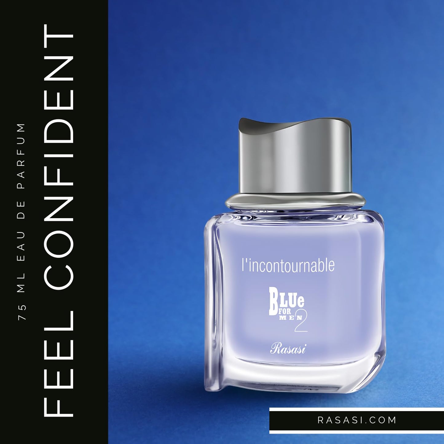 RASASI Blue 2 L'incontournable Eau De Parfum Spray for Men, 2.5 Ounce - Medaid International