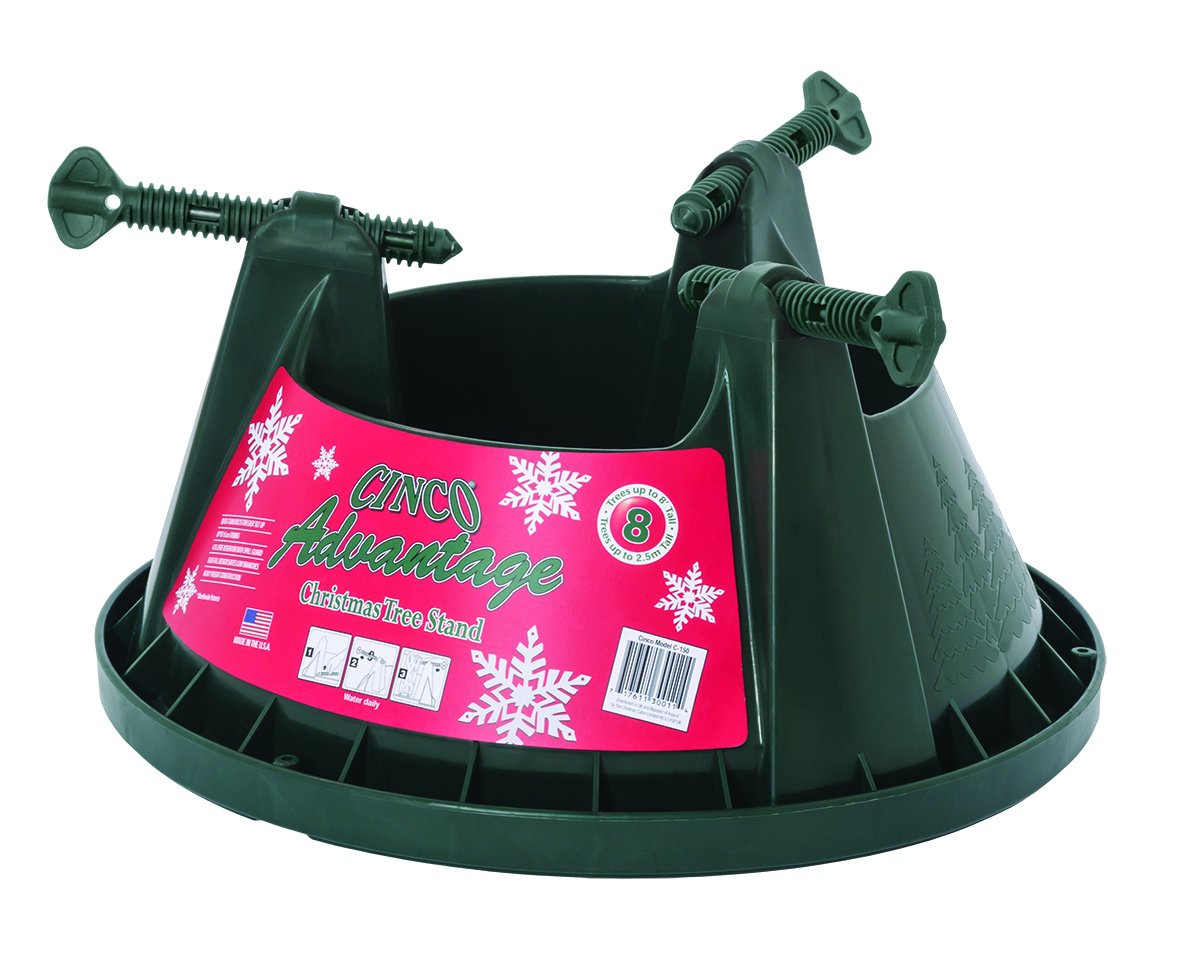 Cinco Advantage 8 Tree Stand for Trees Up to 8 Feet (2.5 Meters) Tall, Dark Green - Medaid International